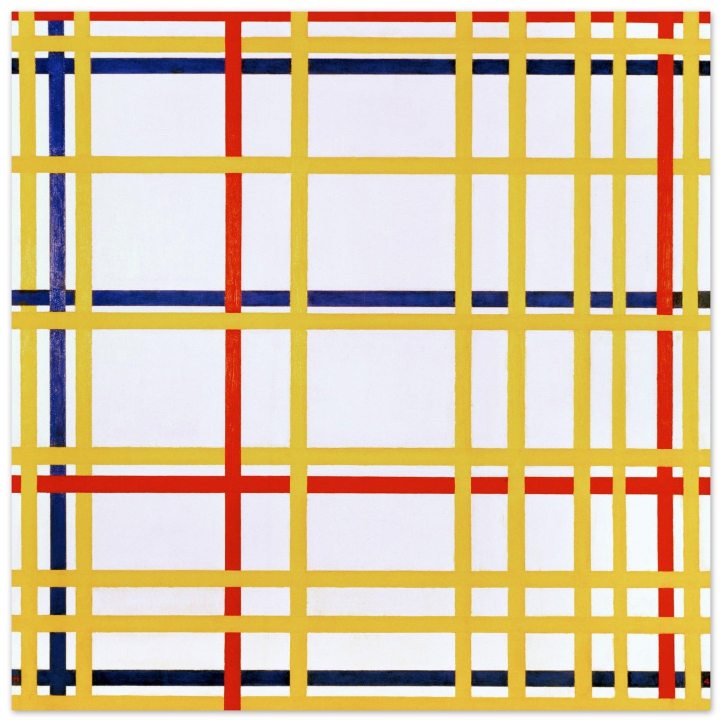 New York City I (1942) by Piet Mondrian - Print Material - Master's Gaze