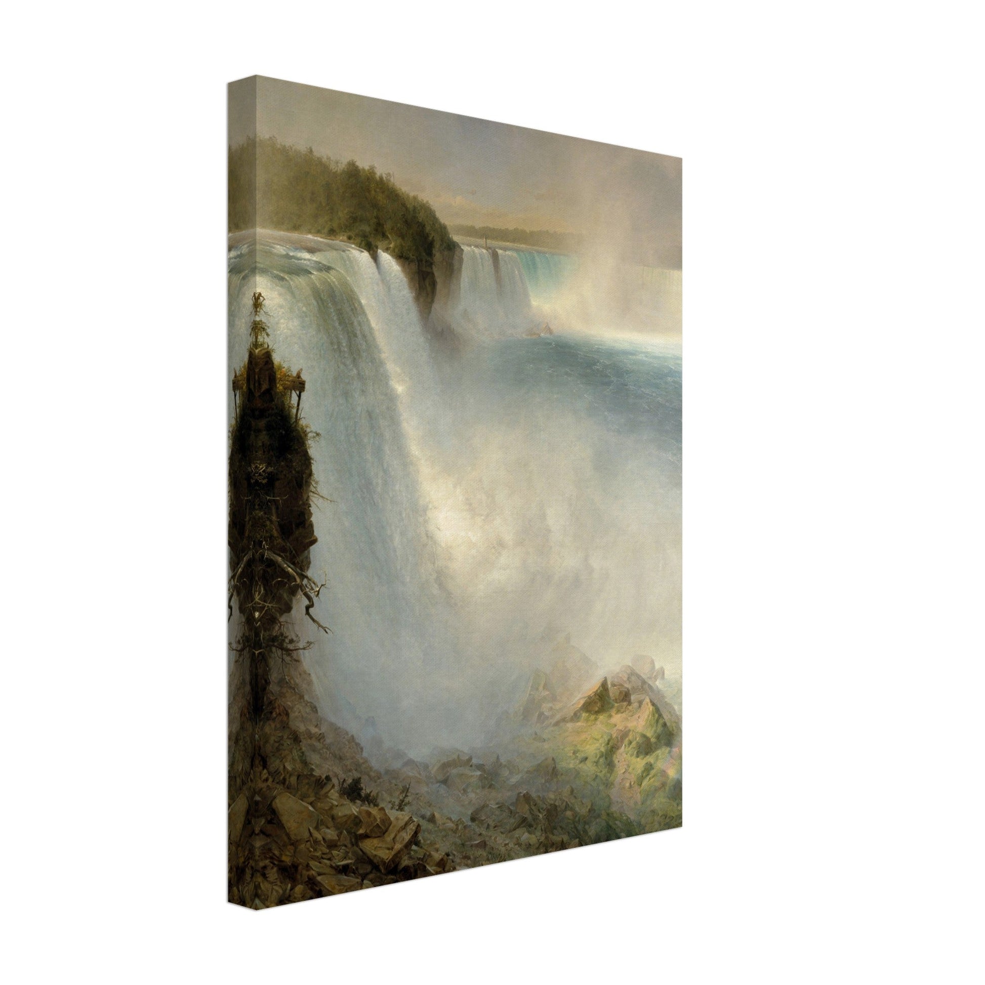 Niagara Falls, from the American Side by Frederic Edwin Church - Print Material - Master's Gaze