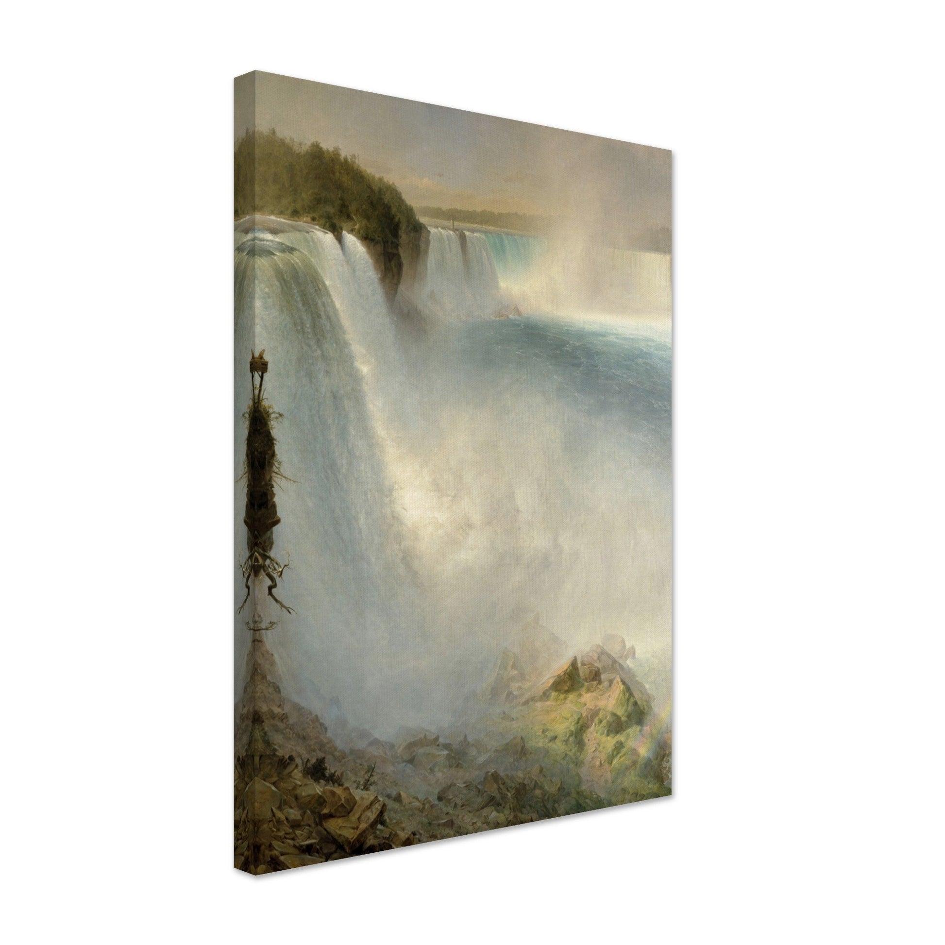 Niagara Falls, from the American Side by Frederic Edwin Church - Print Material - Master's Gaze