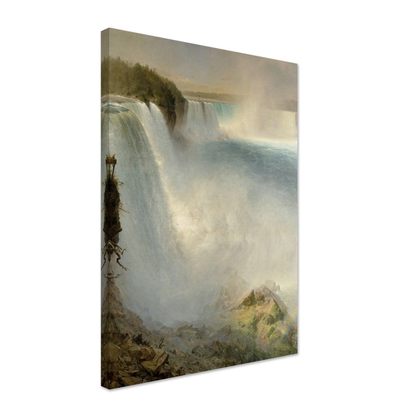 Niagara Falls, from the American Side by Frederic Edwin Church - Print Material - Master's Gaze