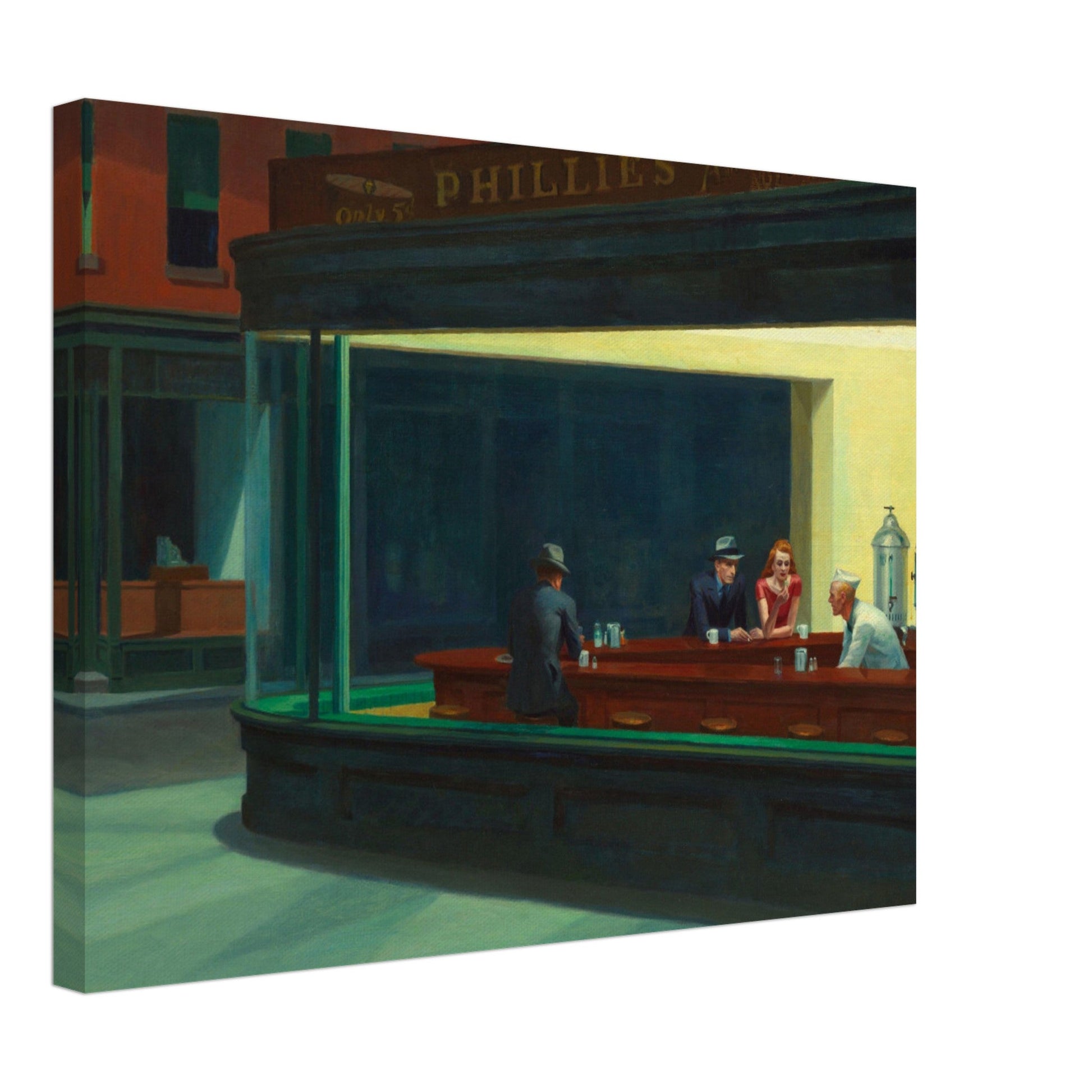 Nighthawks by Edward Hopper (1942) - Print Material - Master's Gaze