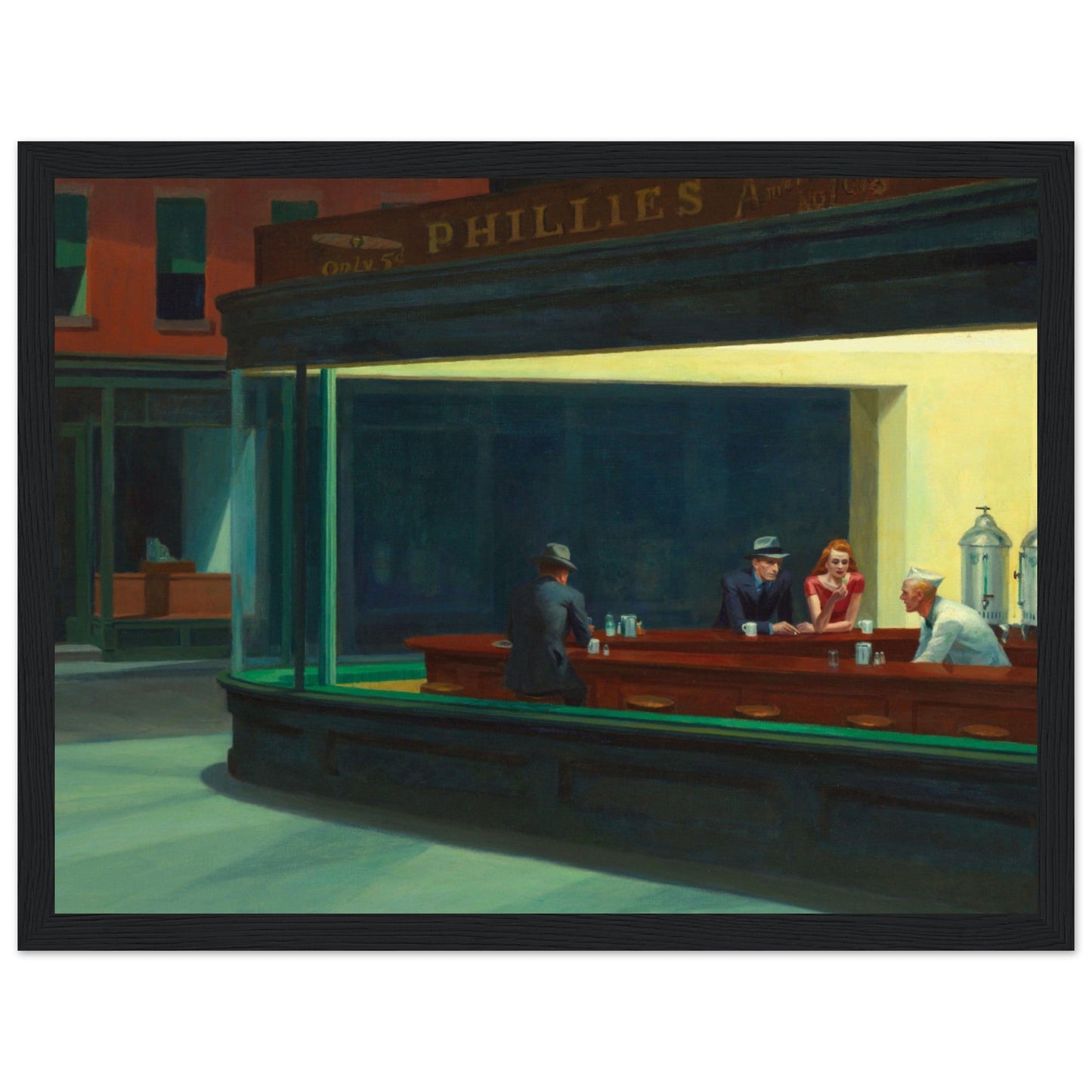 Nighthawks by Edward Hopper (1942) - Print Material - Master's Gaze