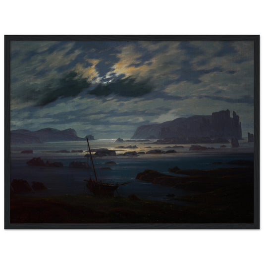 Northern Sea in the Moonlight (between 1823 and 1824) by Caspar David Friedrich - Print Material - Master's Gaze