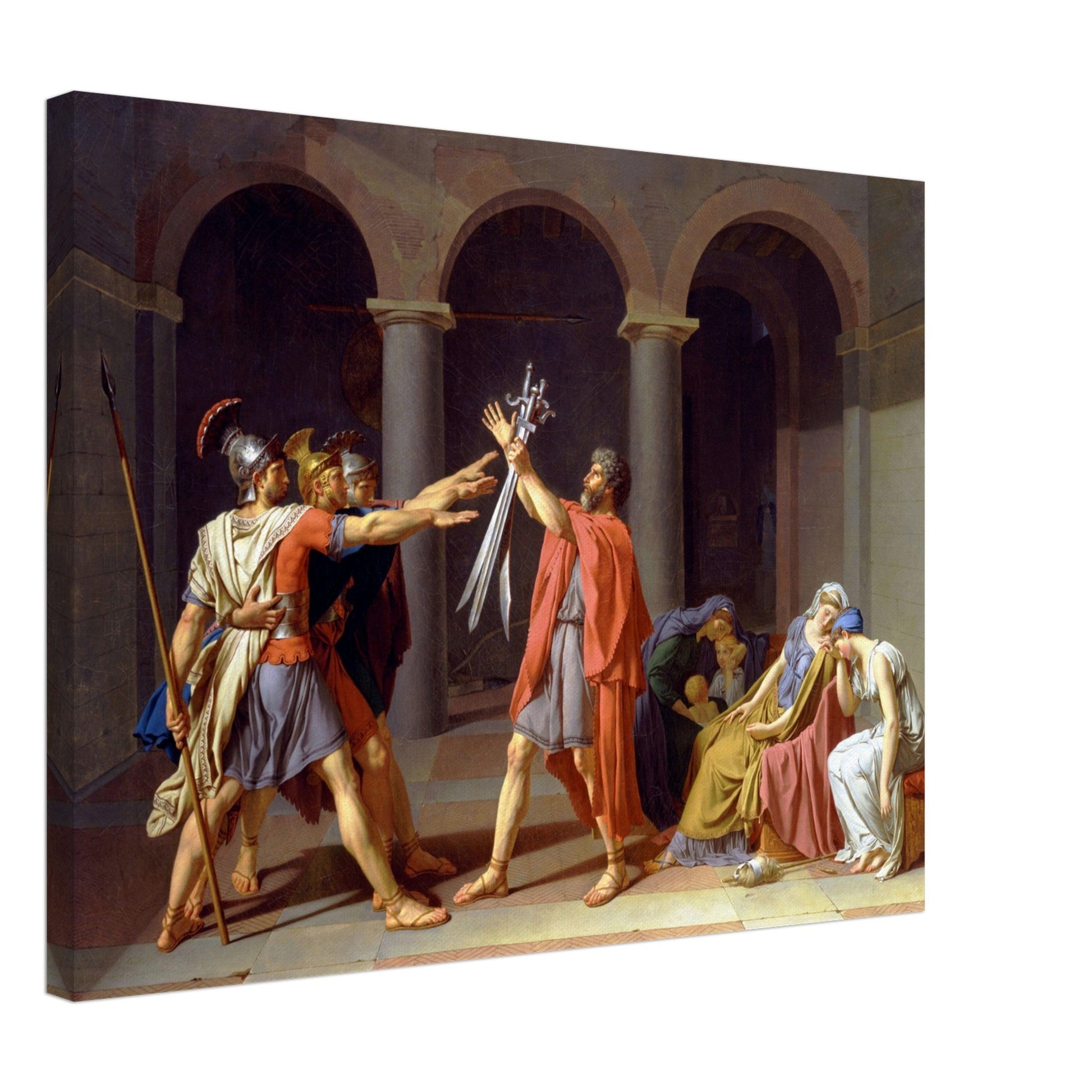 Oath Of The Horatii by Jacques Louis David - Print Material - Master's Gaze