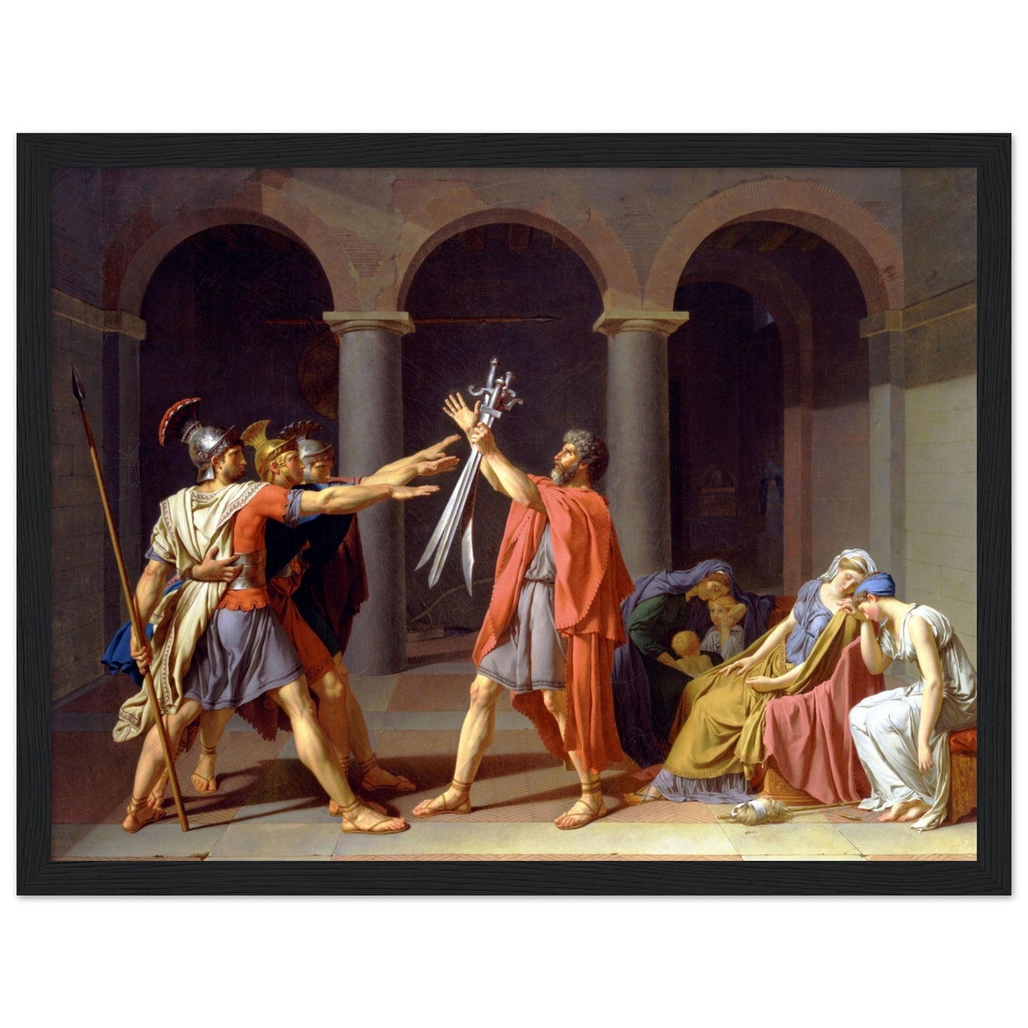 Oath Of The Horatii by Jacques Louis David - Print Material - Master's Gaze