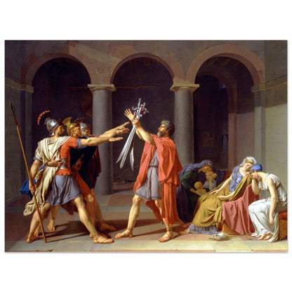 Oath Of The Horatii by Jacques Louis David - Print Material - Master's Gaze