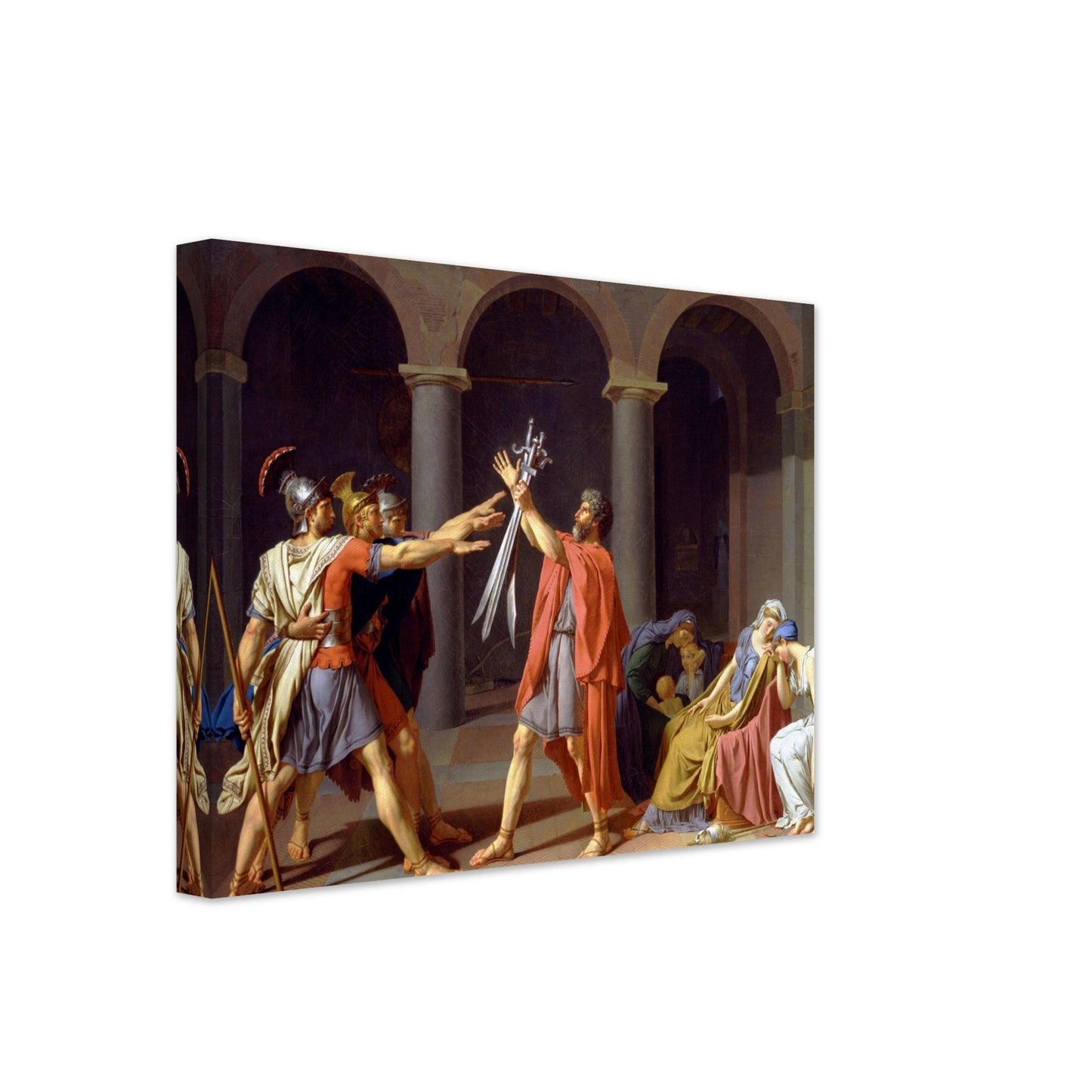 Oath Of The Horatii by Jacques Louis David - Print Material - Master's Gaze