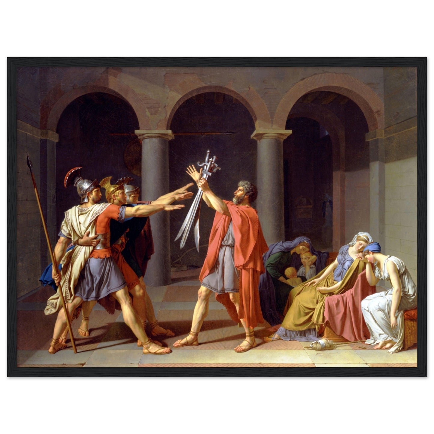 Oath Of The Horatii by Jacques Louis David - Print Material - Master's Gaze