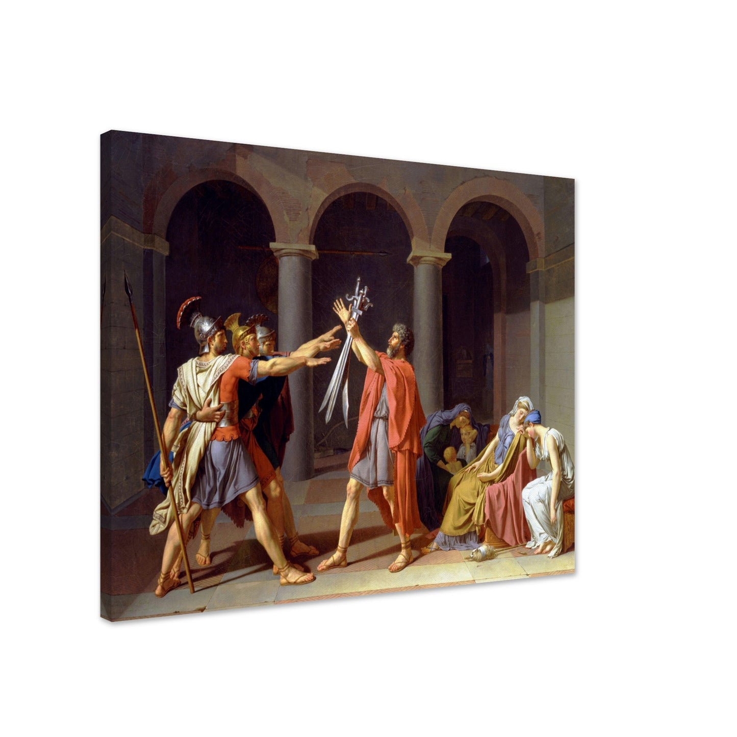 Oath Of The Horatii by Jacques Louis David - Print Material - Master's Gaze