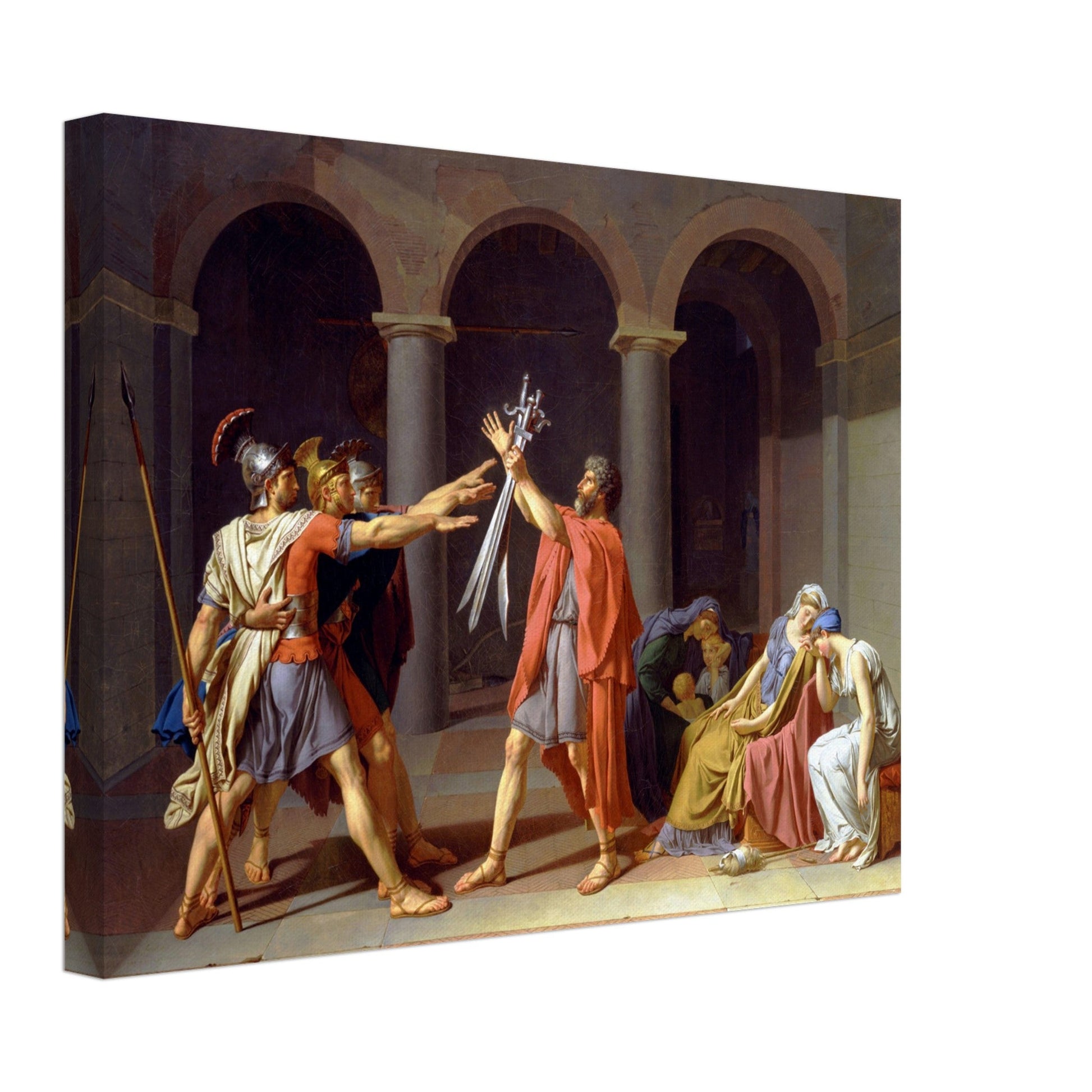 Oath Of The Horatii by Jacques Louis David - Print Material - Master's Gaze