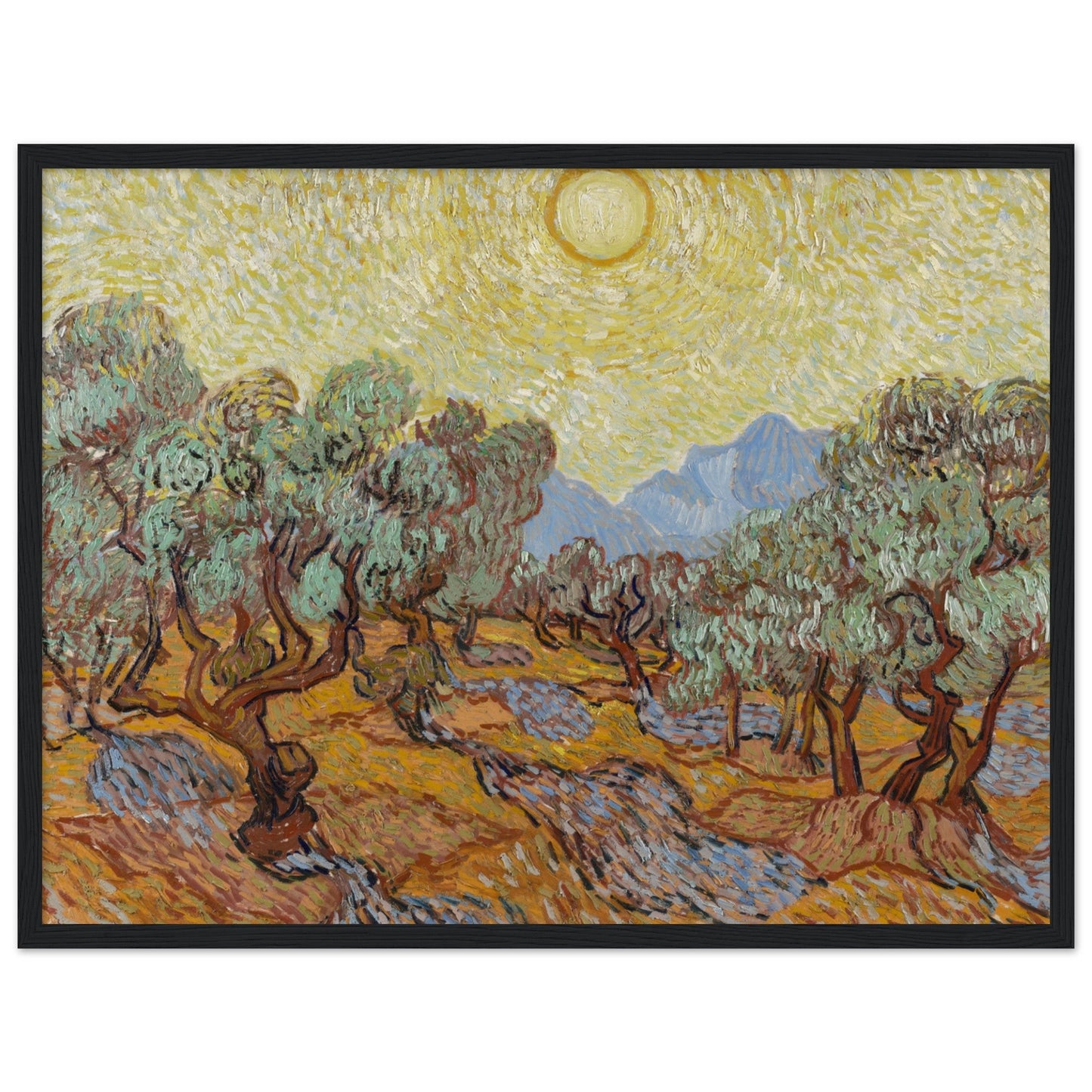 Olive Trees (1889) by Van Gogh - Print Material - Master's Gaze