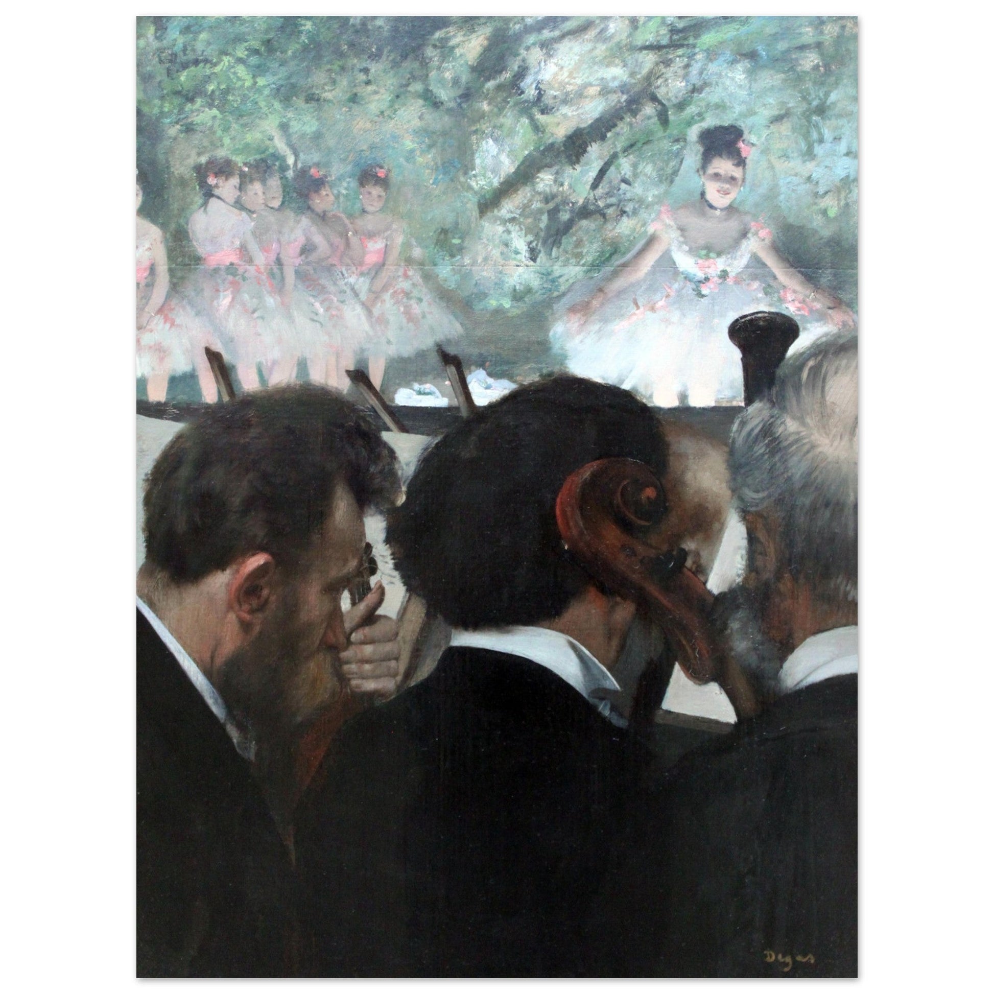 Orchestra Musicians (1872) by Edgar Degas - Print Material - Master's Gaze