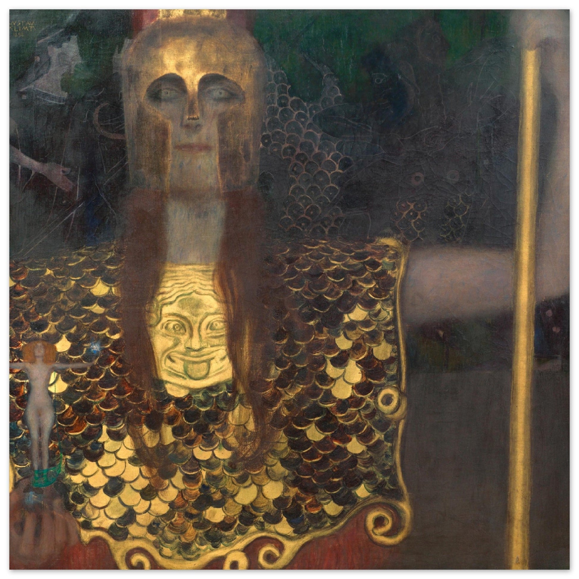 Pallas Athene (1898) by Gustav Klimt - Print Material - Master's Gaze