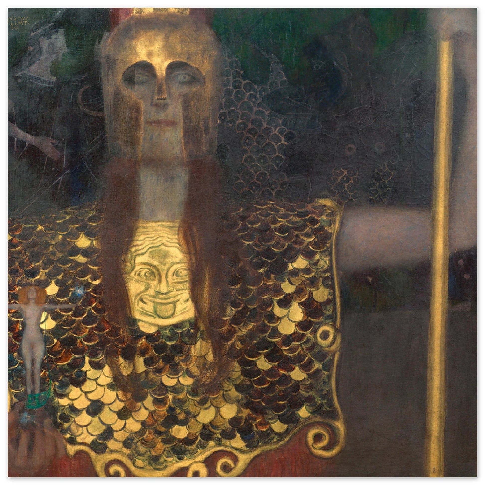 Pallas Athene (1898) by Gustav Klimt - Print Material - Master's Gaze