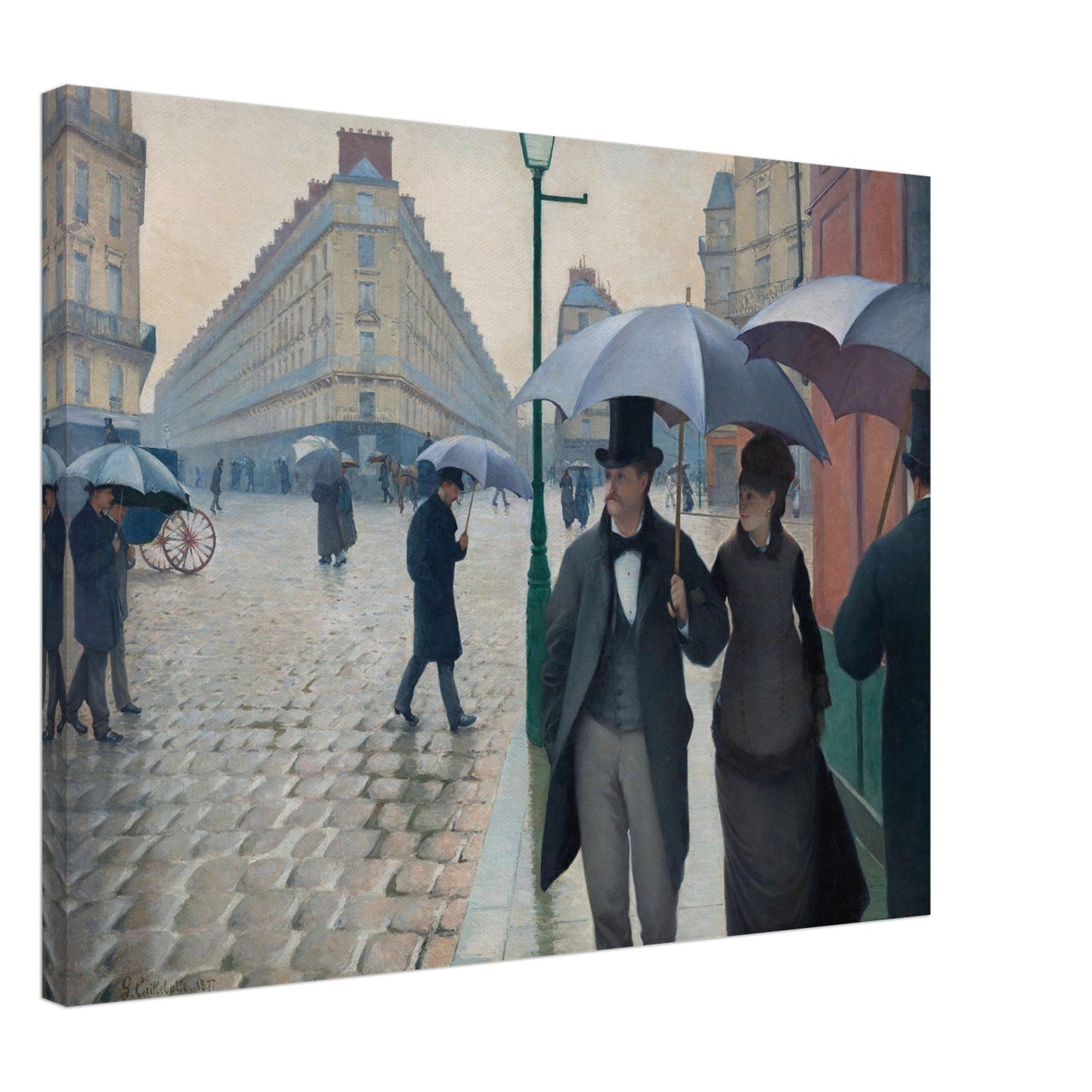 Paris Street, Rainy Day by Gustave Caillebotte (1877) - Print Material - Master's Gaze