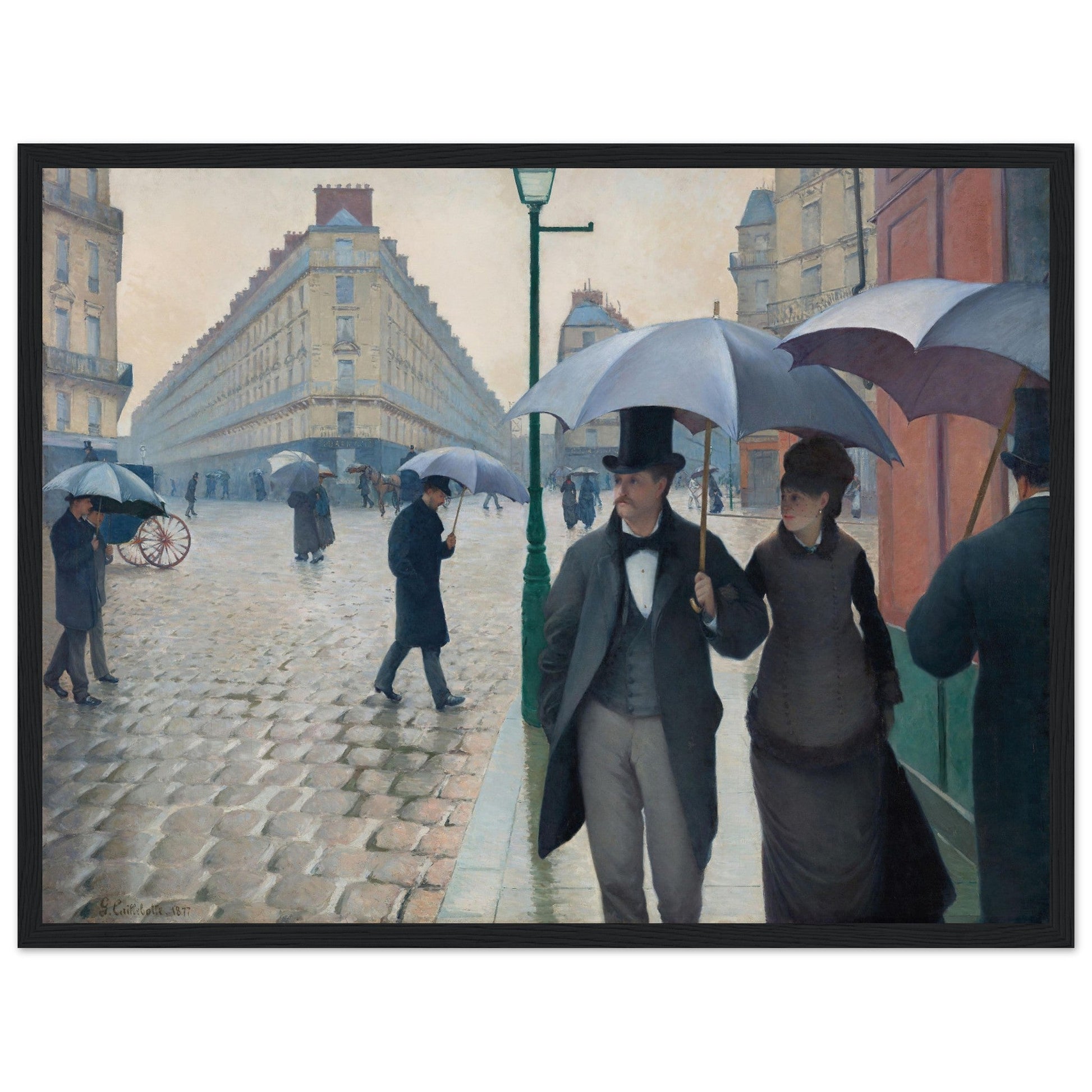 Paris Street, Rainy Day by Gustave Caillebotte (1877) - Print Material - Master's Gaze