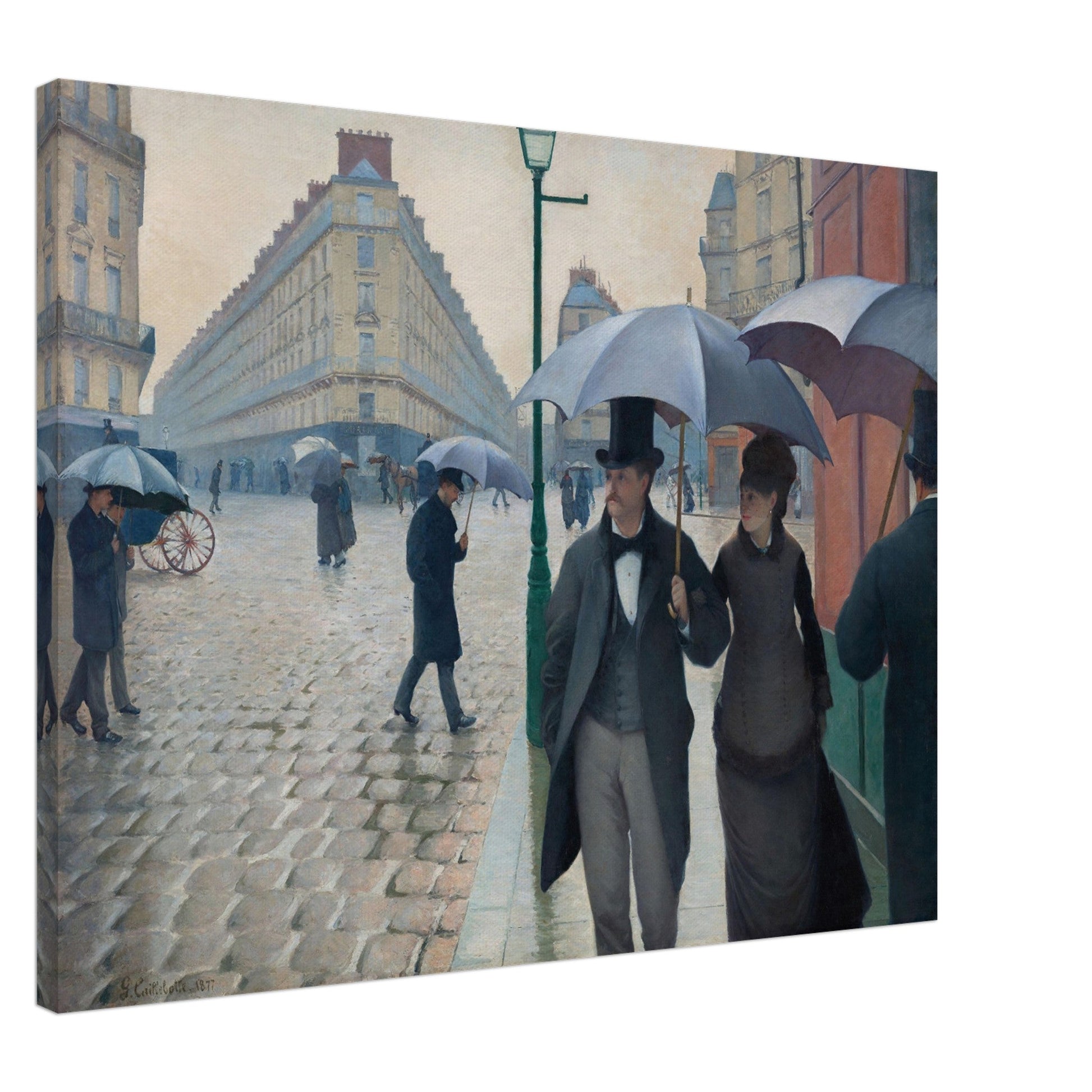 Paris Street, Rainy Day by Gustave Caillebotte (1877) - Print Material - Master's Gaze