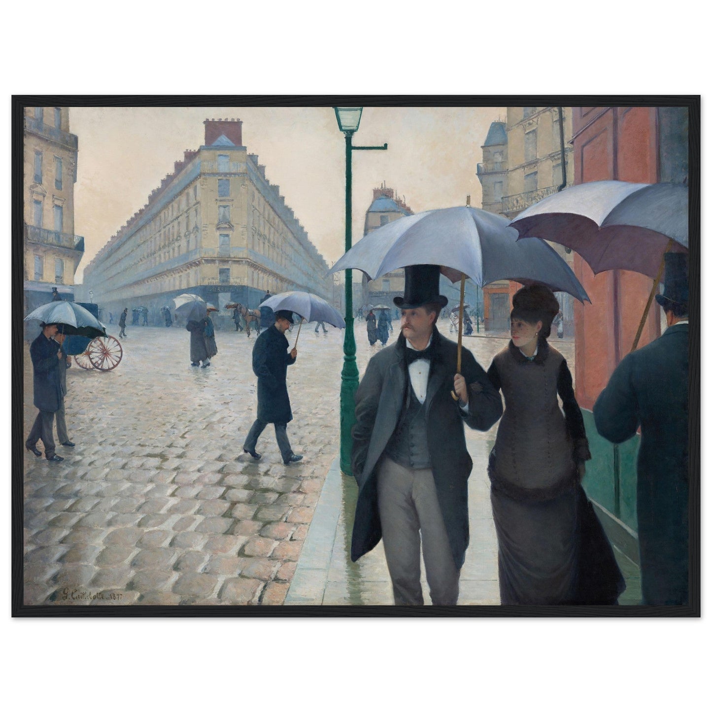 Paris Street, Rainy Day by Gustave Caillebotte (1877) - Print Material - Master's Gaze