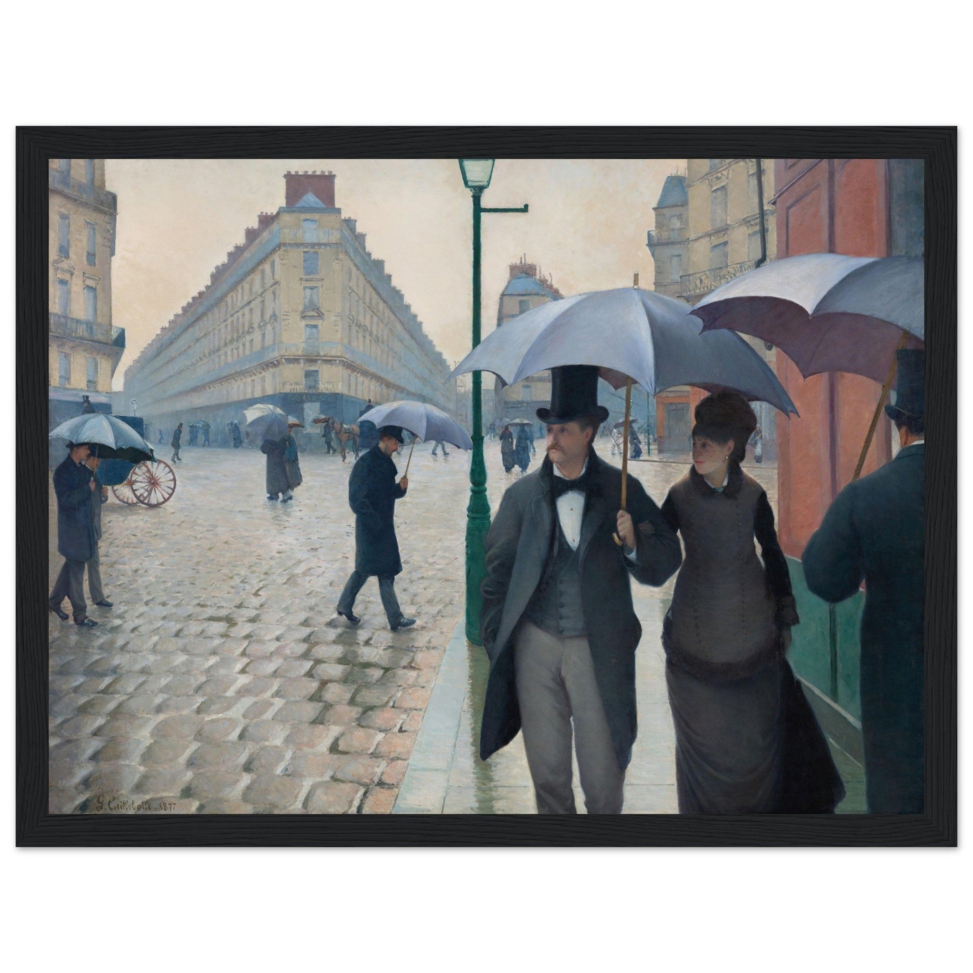 Paris Street, Rainy Day by Gustave Caillebotte (1877) - Print Material - Master's Gaze