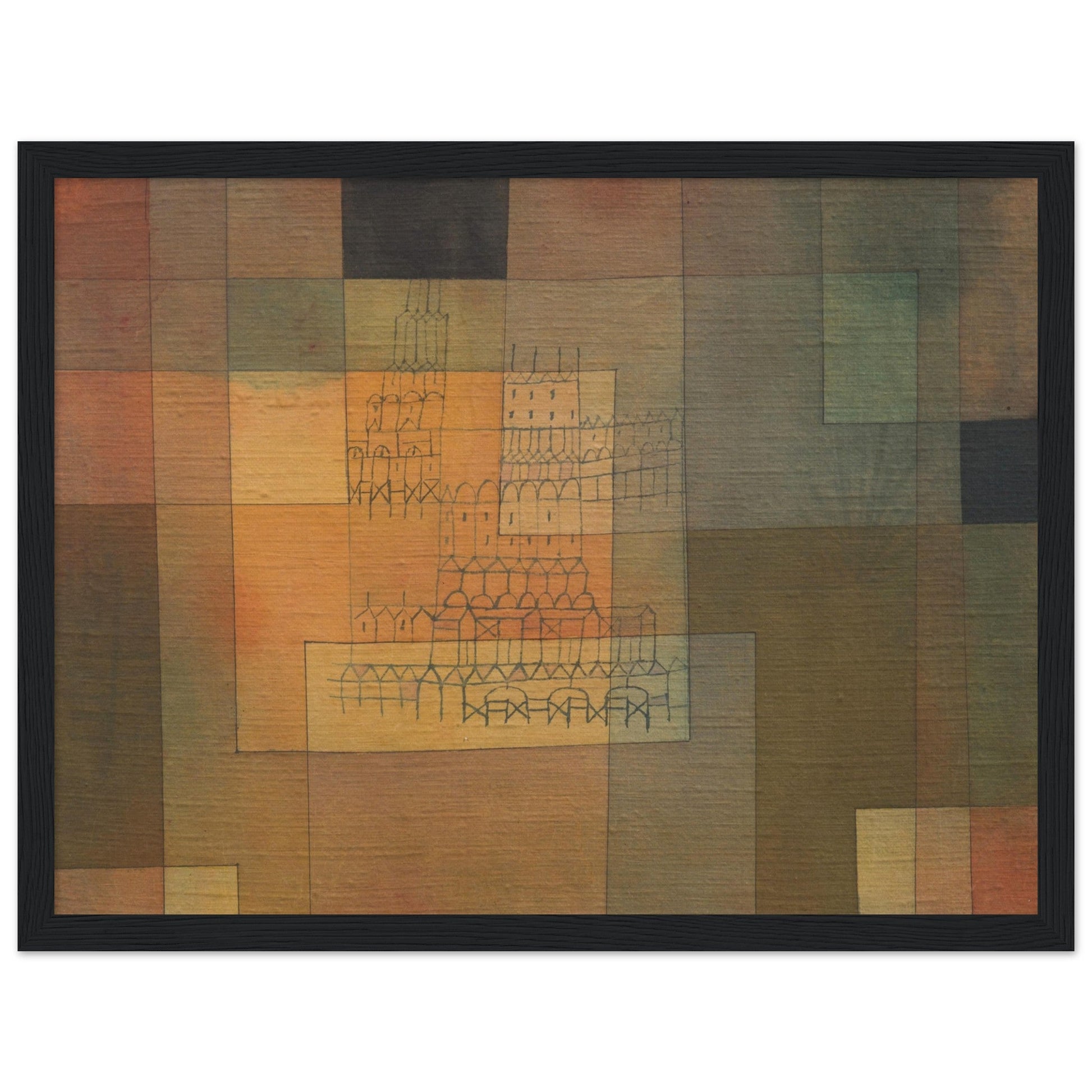 Polyphonic Architecture (1930) by Paul Klee - Print Material - Master's Gaze