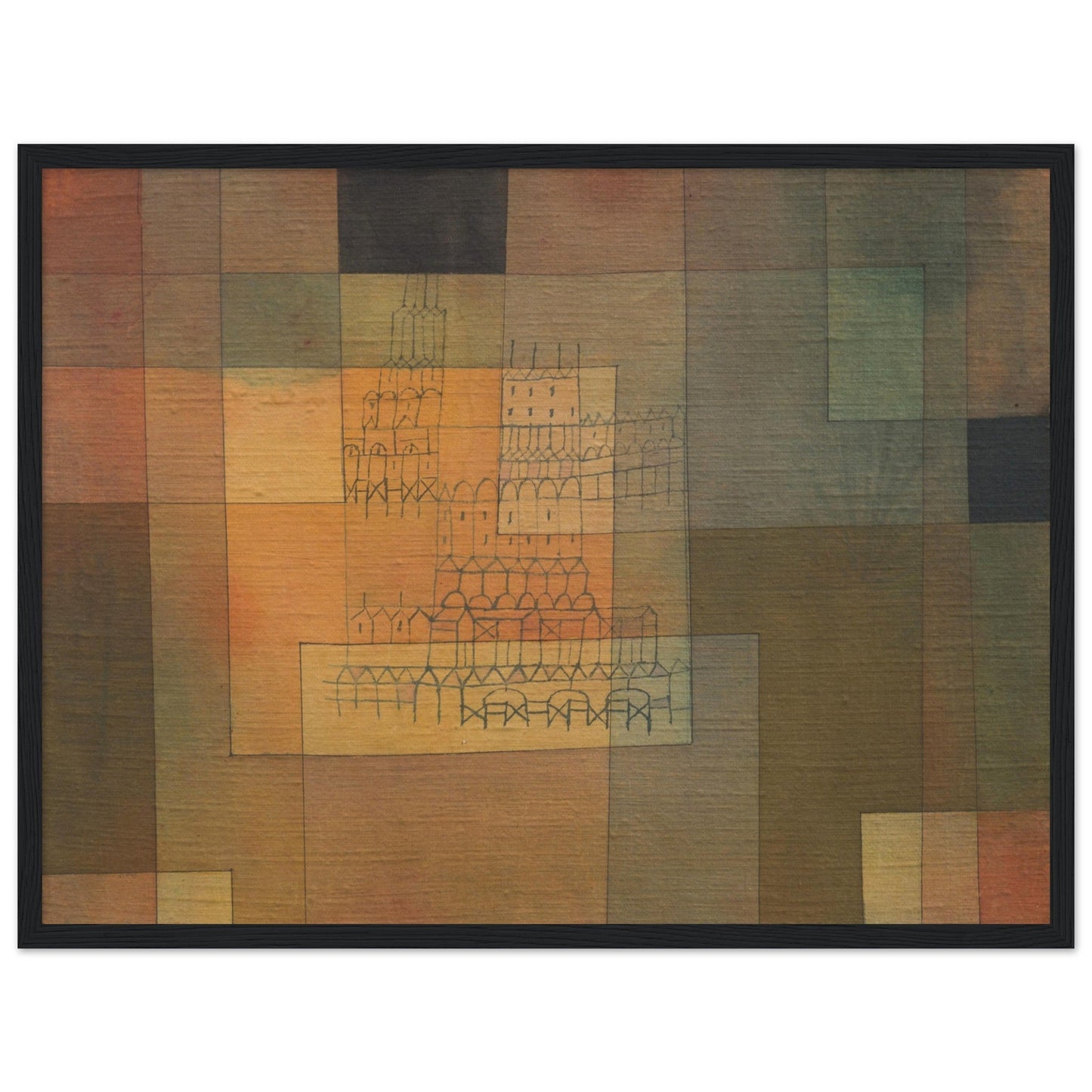 Polyphonic Architecture (1930) by Paul Klee - Print Material - Master's Gaze