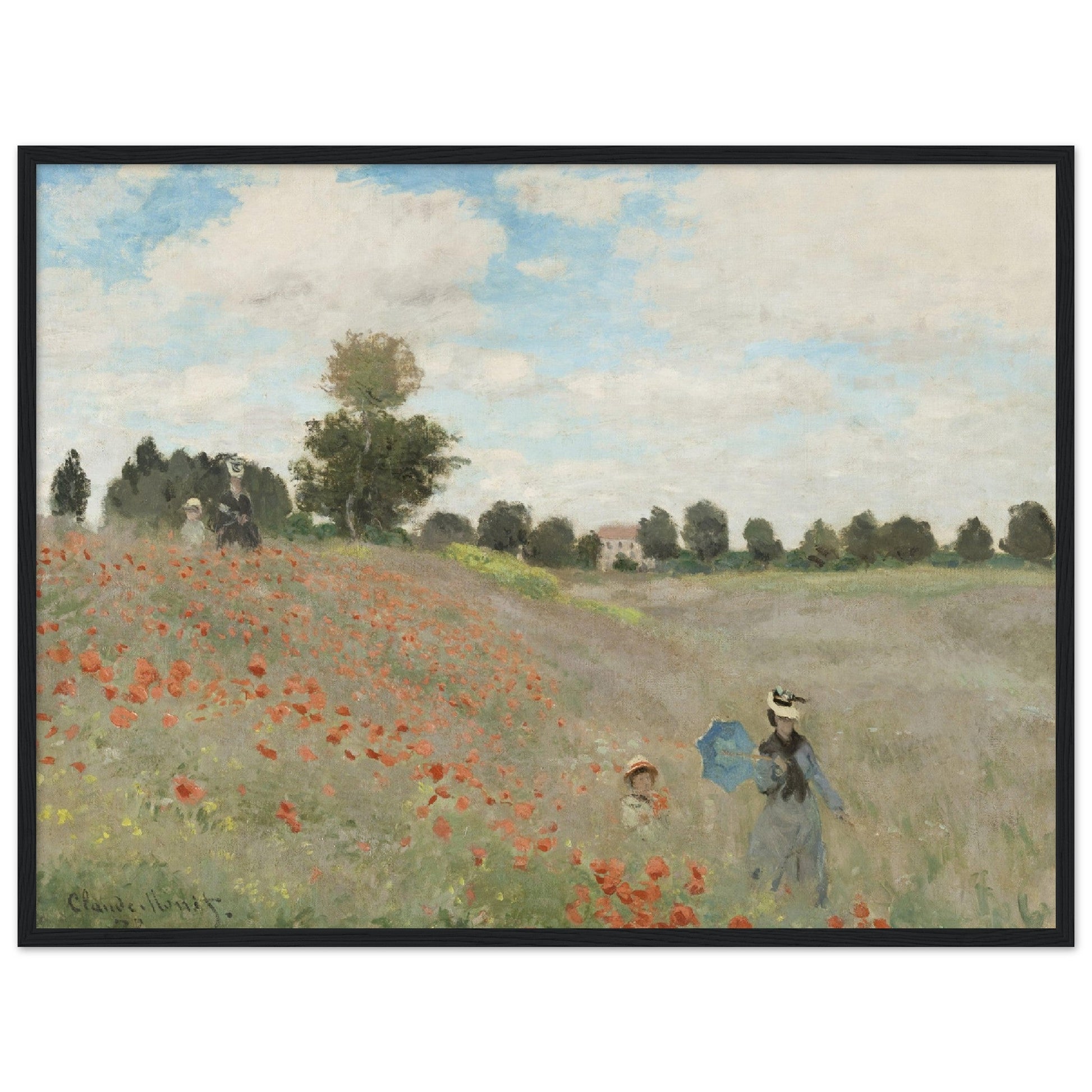 Poppy Field (1881) by Claude Monet - Print Material - Master's Gaze