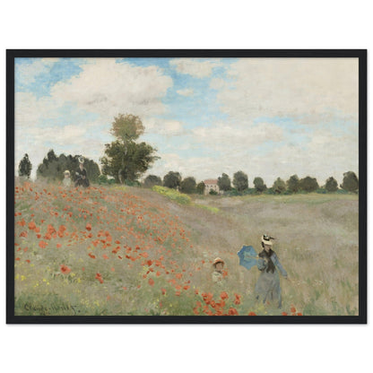 Poppy Field (1881) by Claude Monet - Print Material - Master's Gaze