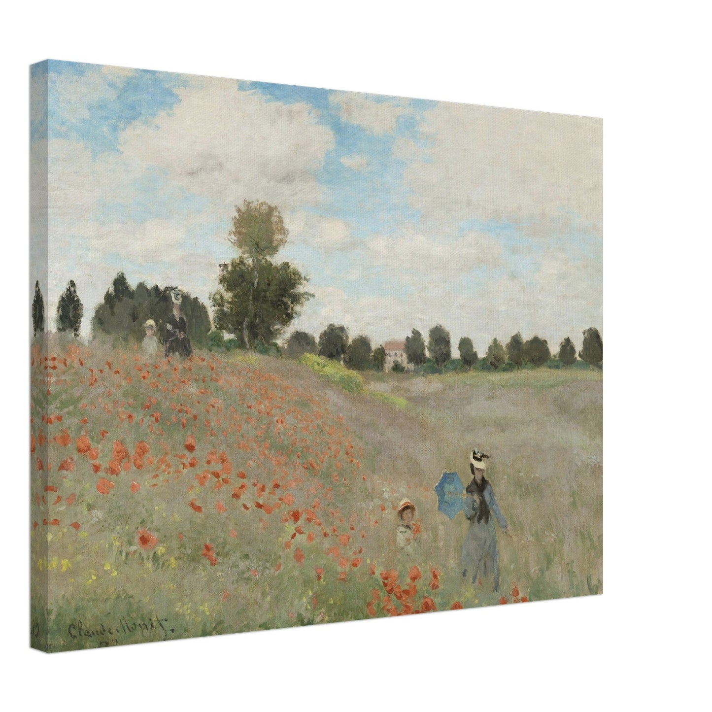 Poppy Field (1881) by Claude Monet - Print Material - Master's Gaze