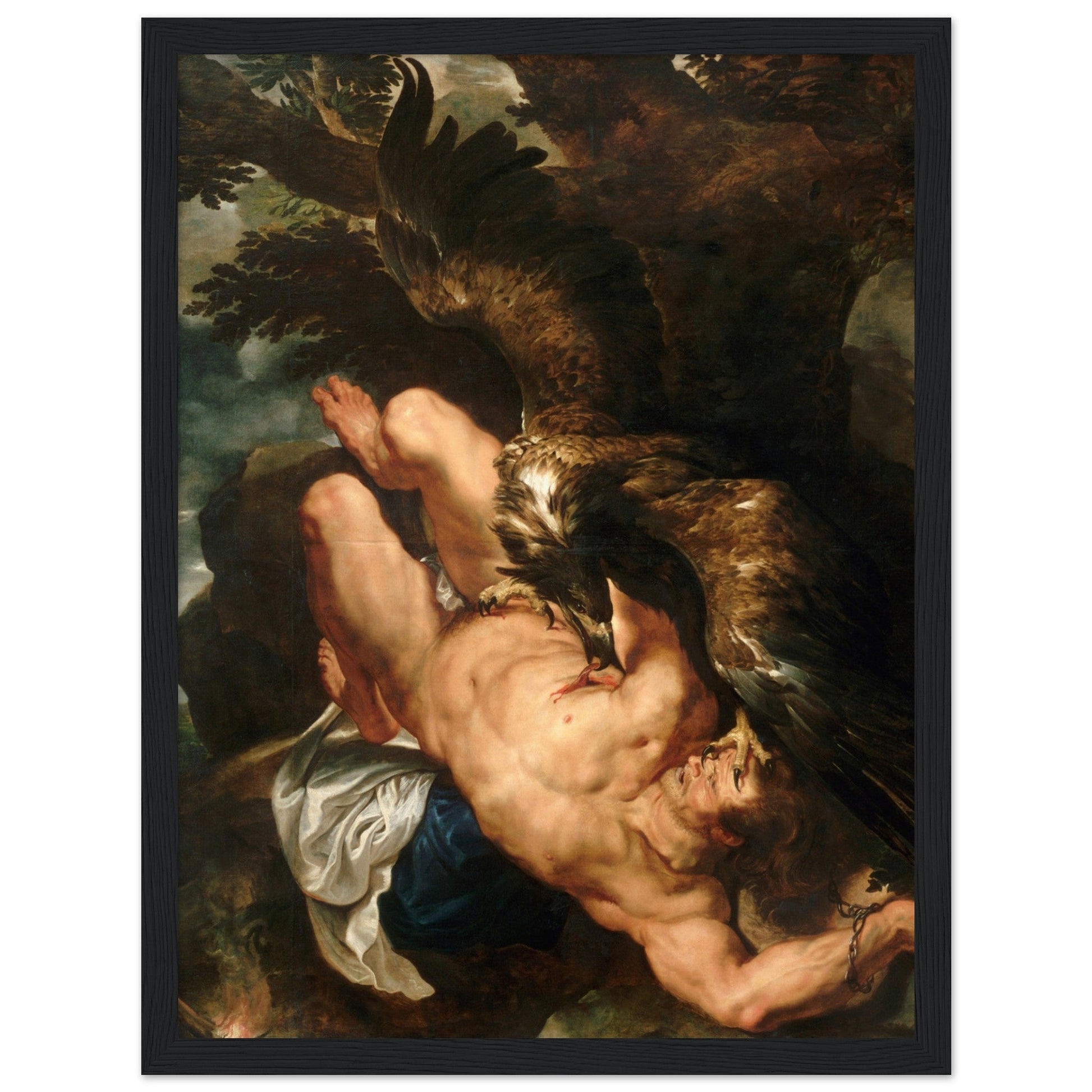 Prometheus Bound (1618) by Pieter Paul Rubens - Print Material - Master's Gaze