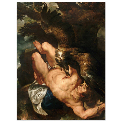 Prometheus Bound (1618) by Pieter Paul Rubens - Print Material - Master's Gaze