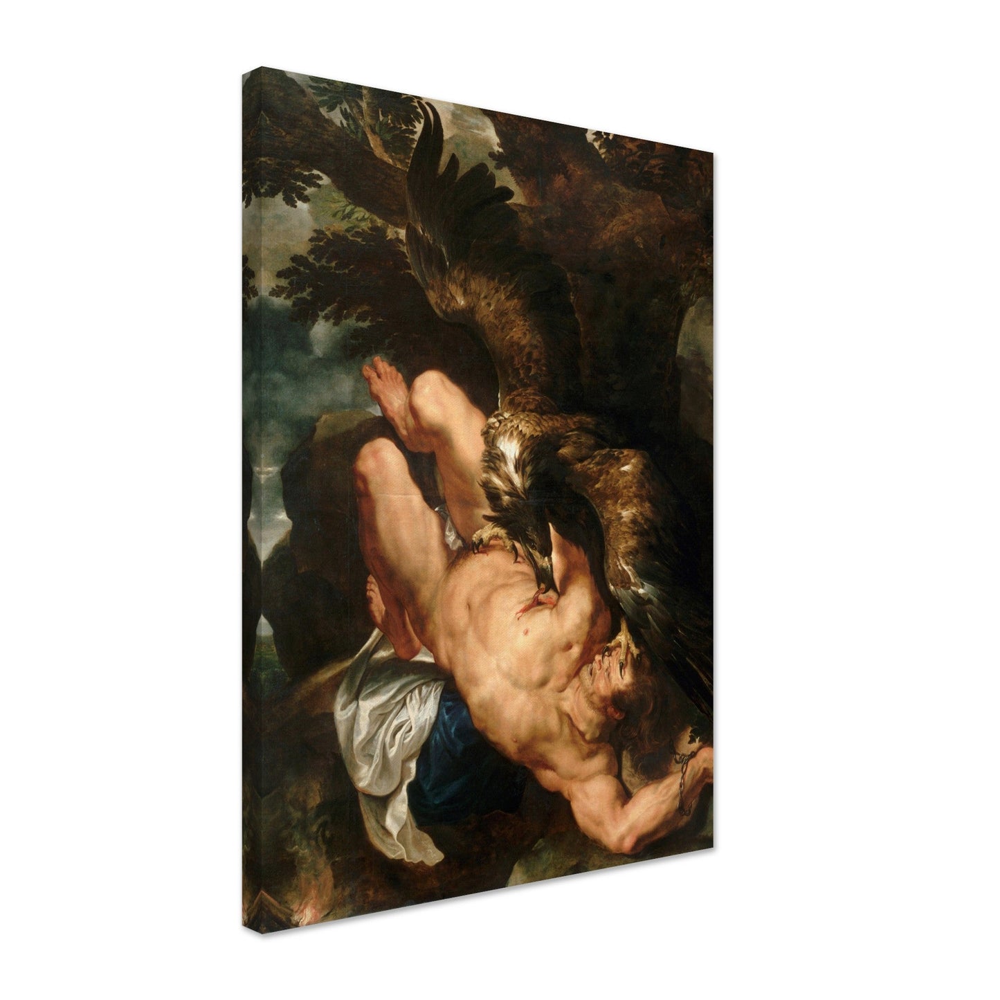 Prometheus Bound (1618) by Pieter Paul Rubens - Print Material - Master's Gaze