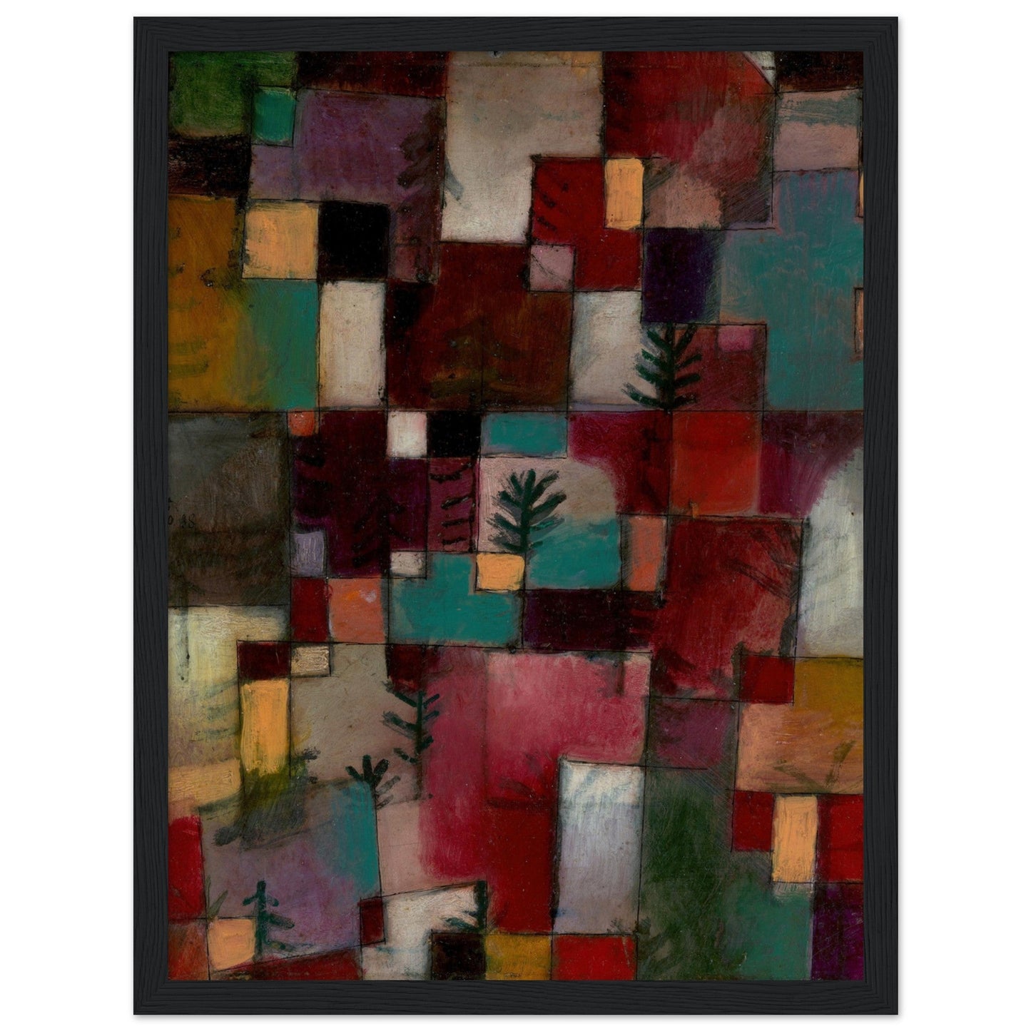 Redgreen and Violet-Yellow Rhythms (1920) by Paul Klee - Print Material - Master's Gaze