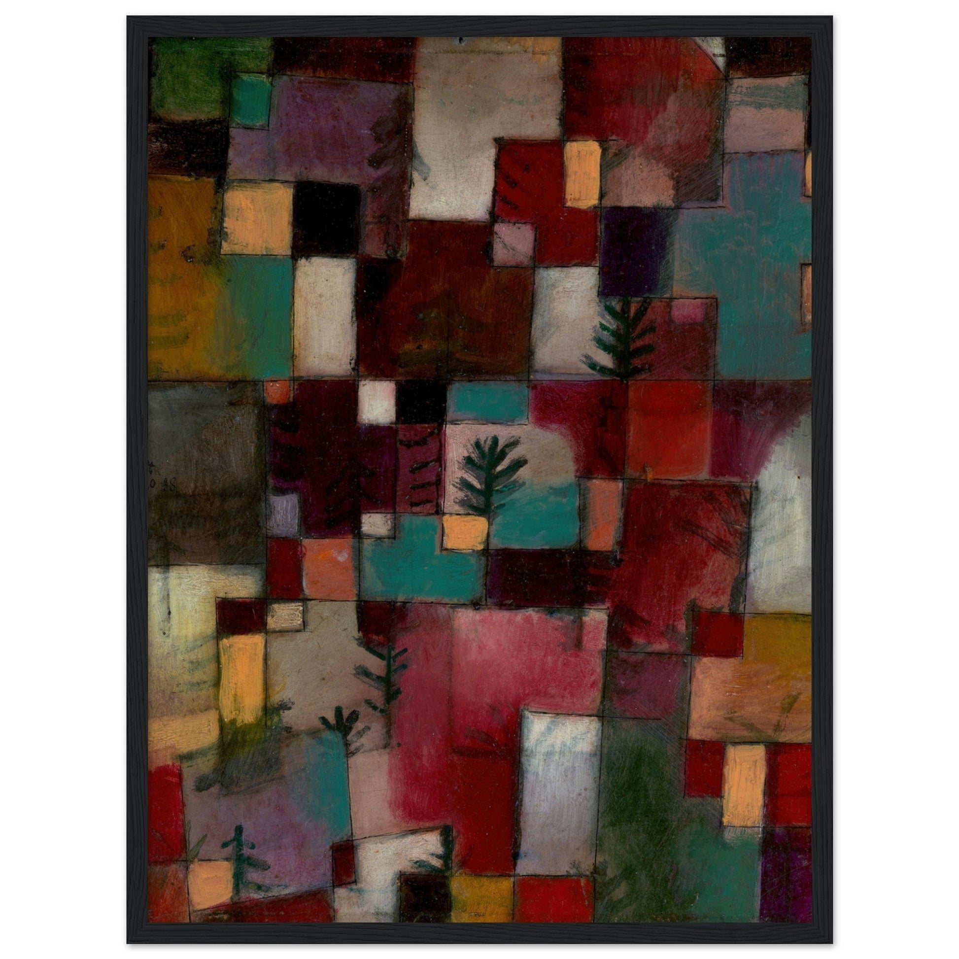 Redgreen and Violet-Yellow Rhythms (1920) by Paul Klee - Print Material - Master's Gaze