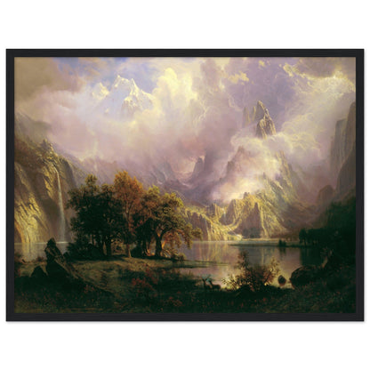 Rocky Mountain Landscape by Albert Bierstadt - Print Material - Master's Gaze