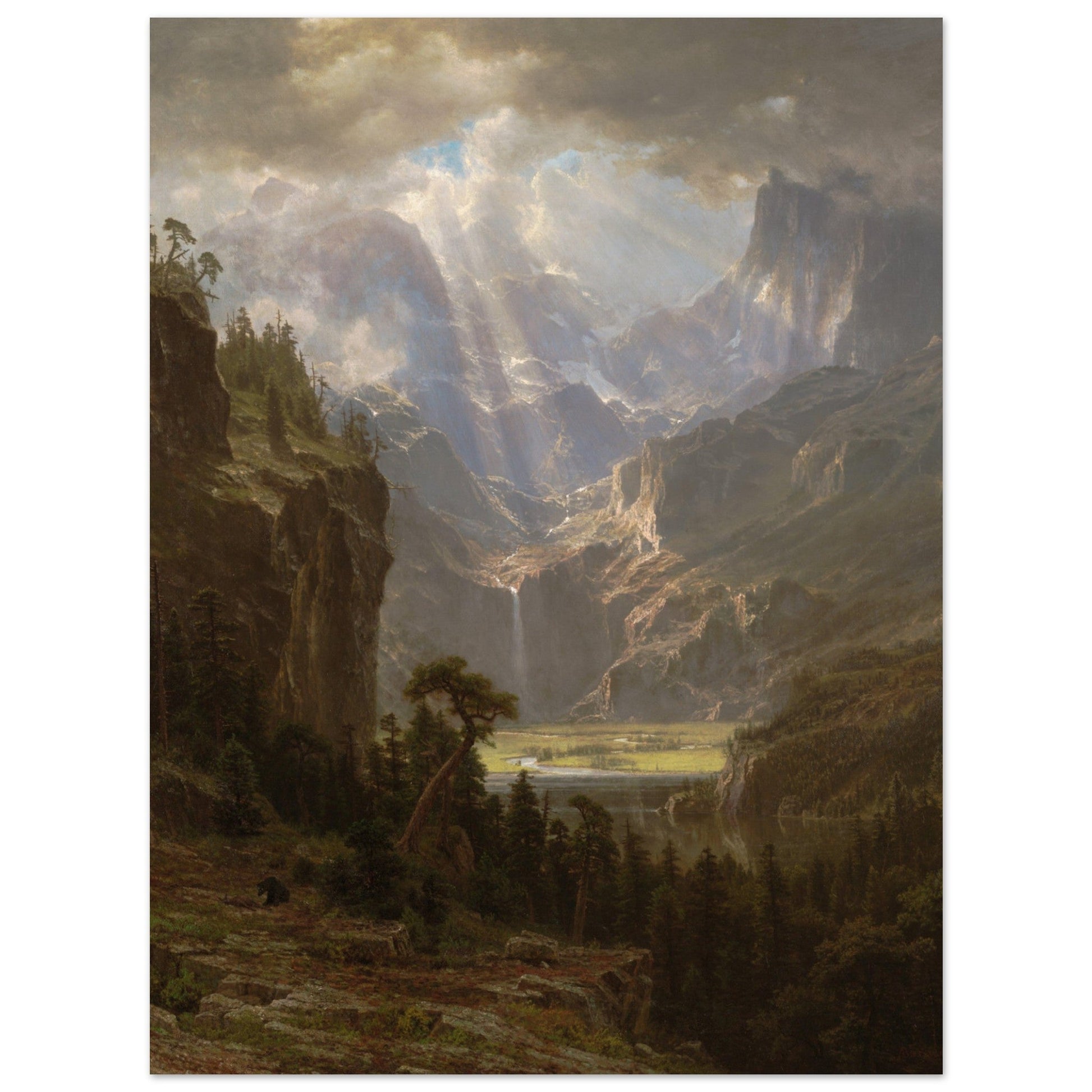 Rocky Mountains, Lander’s Peak (1863) by Albert Bierstadt - Print Material - Master's Gaze