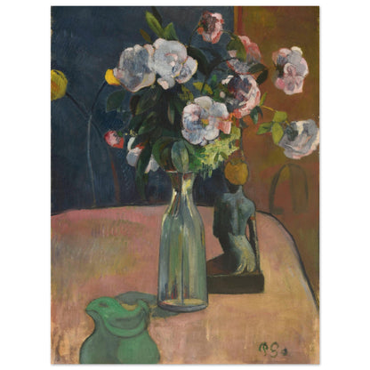 Roses et statuette (1889) by Paul Gauguin - Print Material - Master's Gaze