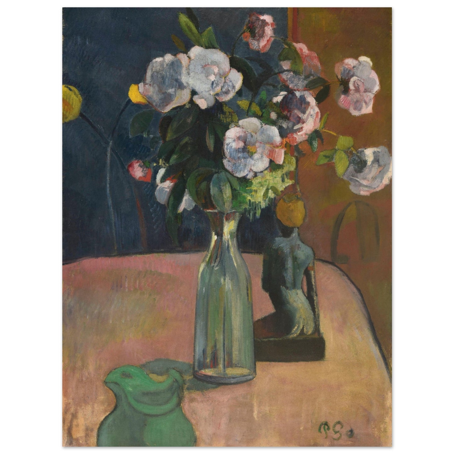 Roses et statuette (1889) by Paul Gauguin - Print Material - Master's Gaze