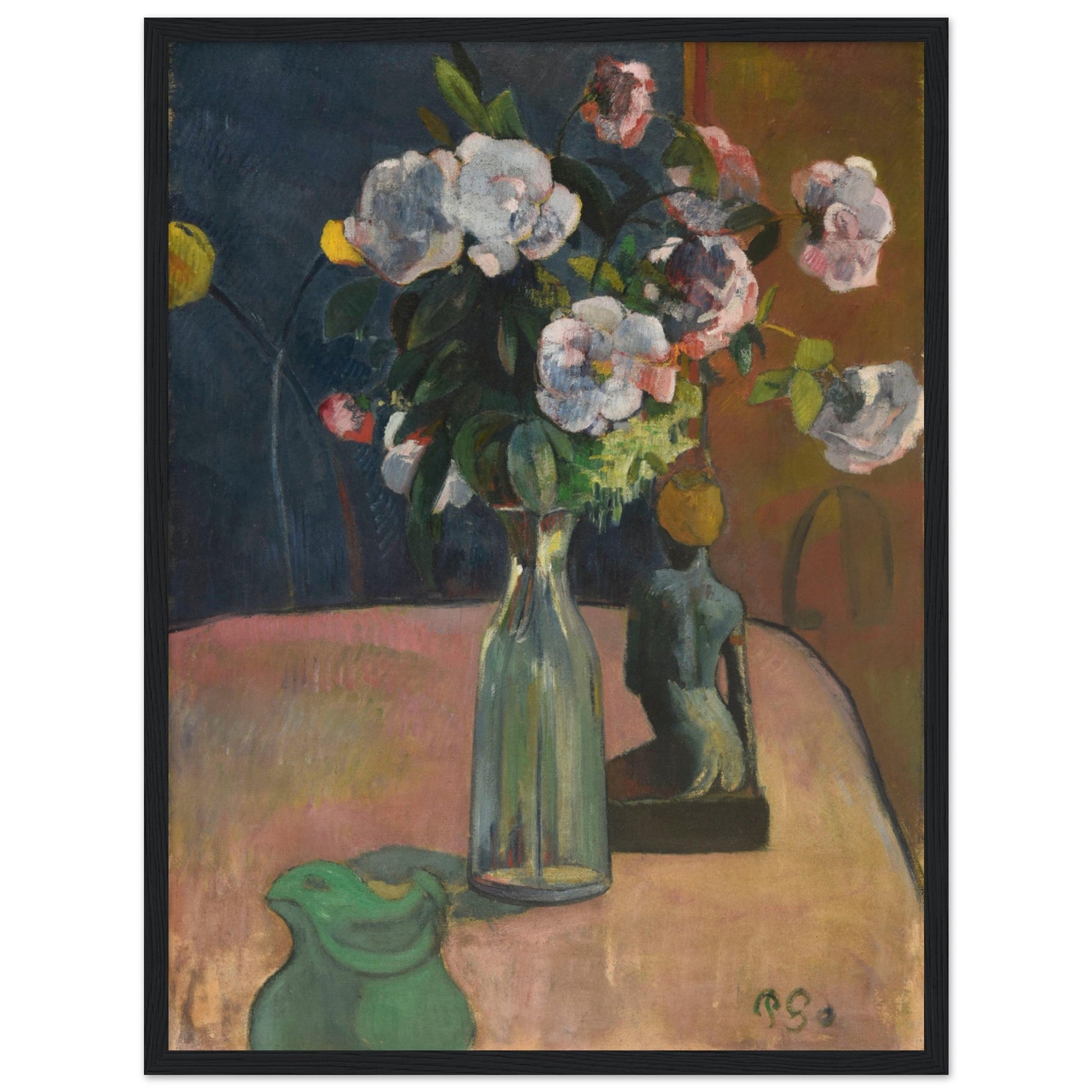 Roses et statuette (1889) by Paul Gauguin - Print Material - Master's Gaze