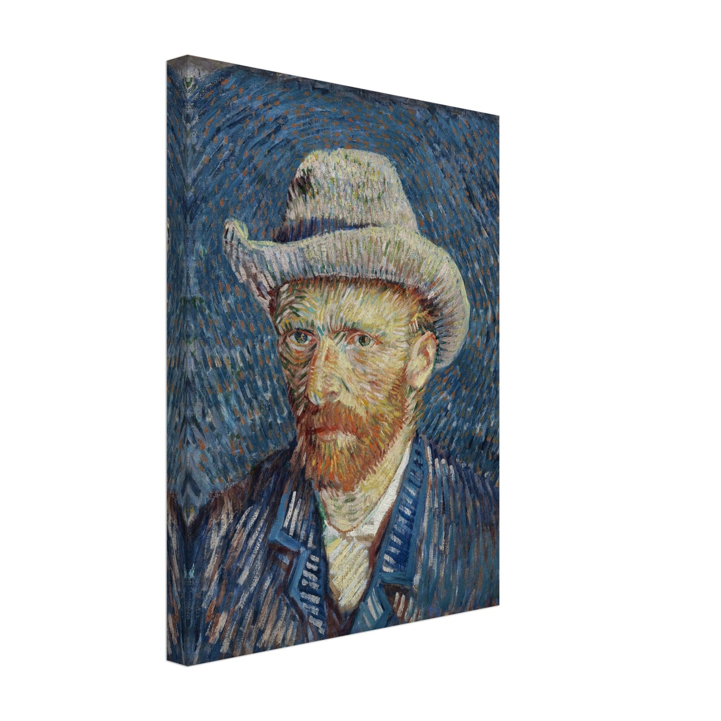 Self-portrait with grey felt hat (1887) by Van Gogh - Print Material - Master's Gaze