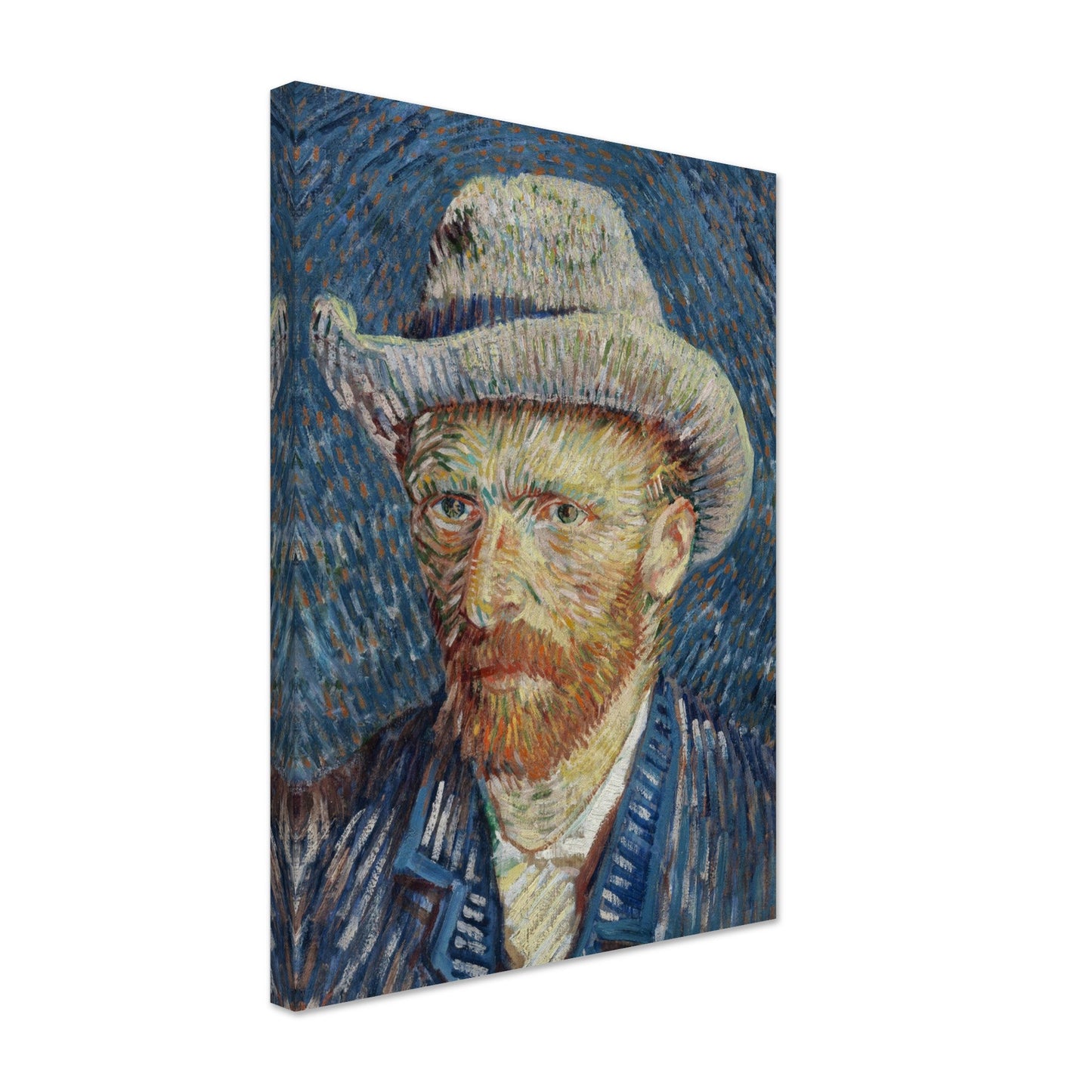 Self-portrait with grey felt hat (1887) by Van Gogh - Print Material - Master's Gaze