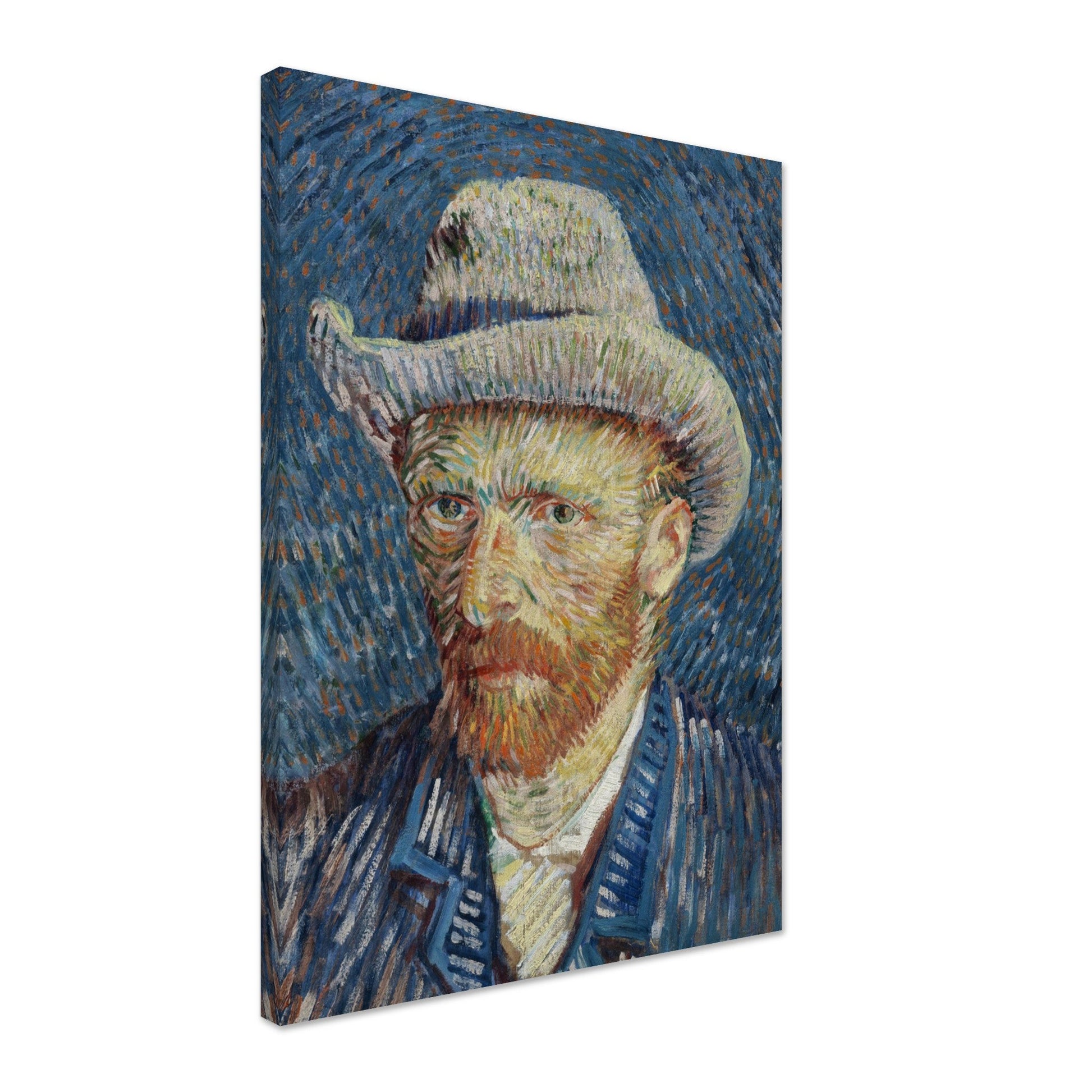 Self-portrait with grey felt hat (1887) by Van Gogh - Print Material - Master's Gaze