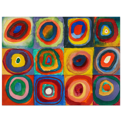 Squares with Concentric Circles (1913) by Wassily Kandinsky - Print Material - Master's Gaze