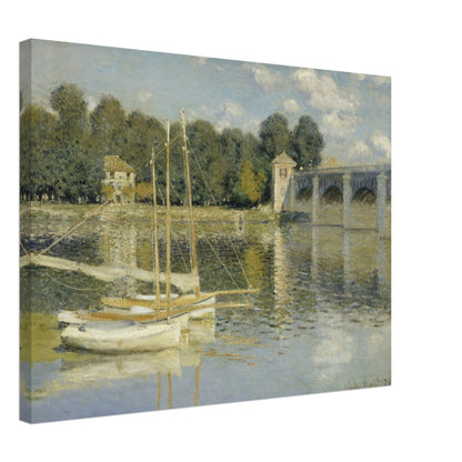 The Argenteuil Bridge (1874) by Claude Monet - Print Material - Master's Gaze