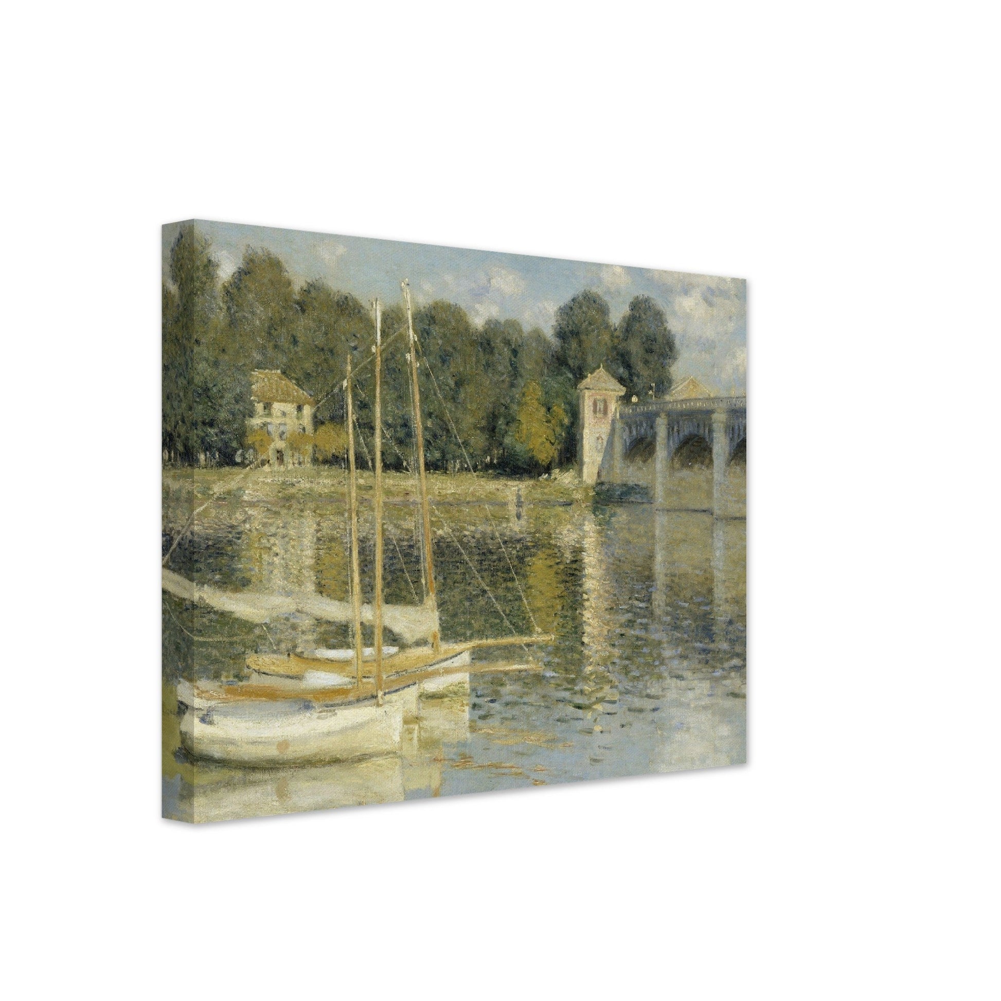 The Argenteuil Bridge (1874) by Claude Monet - Print Material - Master's Gaze