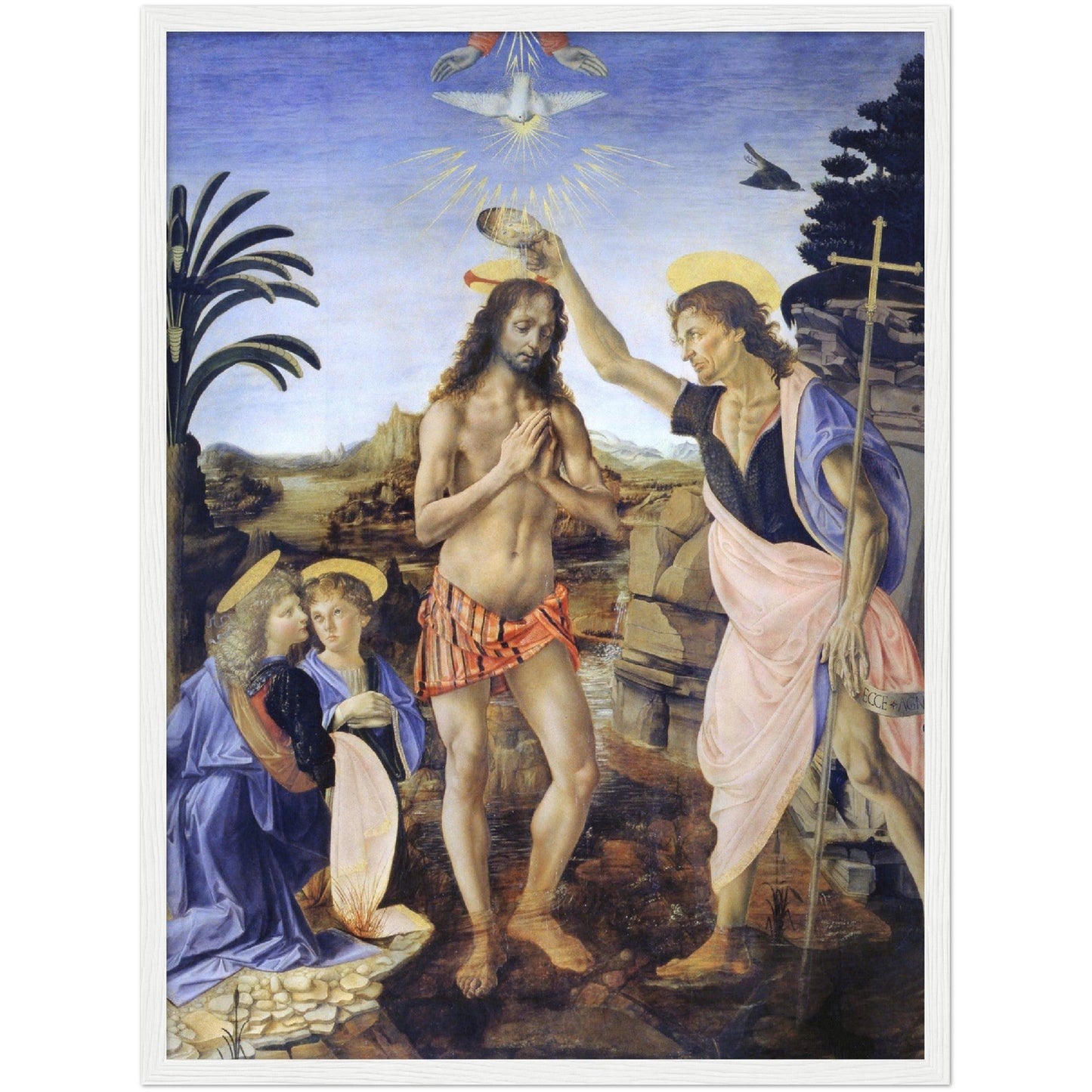 The Baptism of Christ - Leonardo da Vinci - Print Material - Master's Gaze