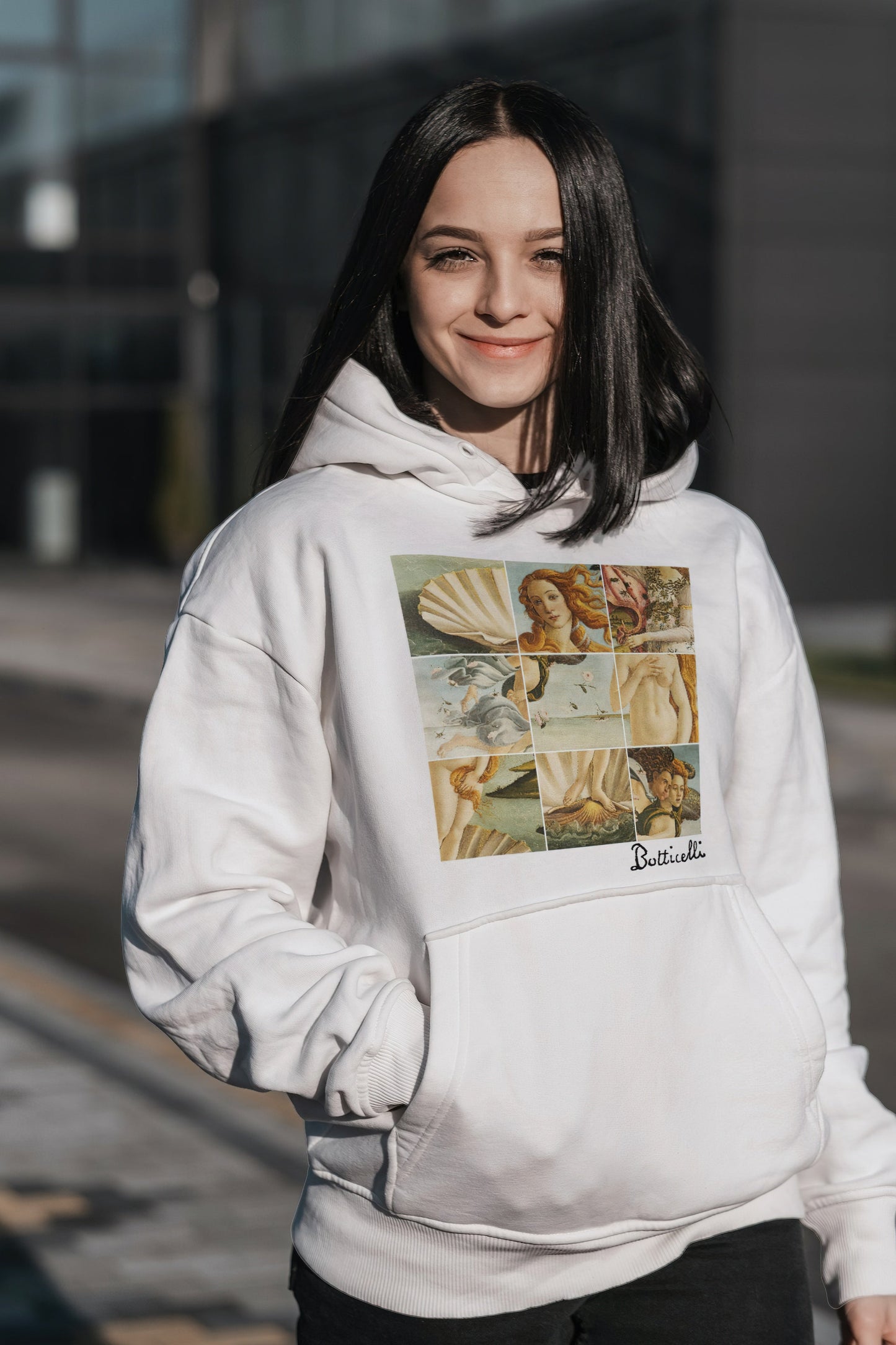 The Birth of Venus by Botticelli, Hoodie Art Apparel Collection - Print Material - Master's Gaze