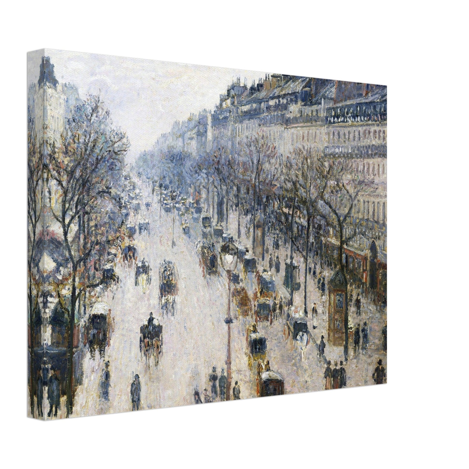 The Boulevard Montmartre on a Winter Morning by Camille Pissarro (1897) - Print Material - Master's Gaze