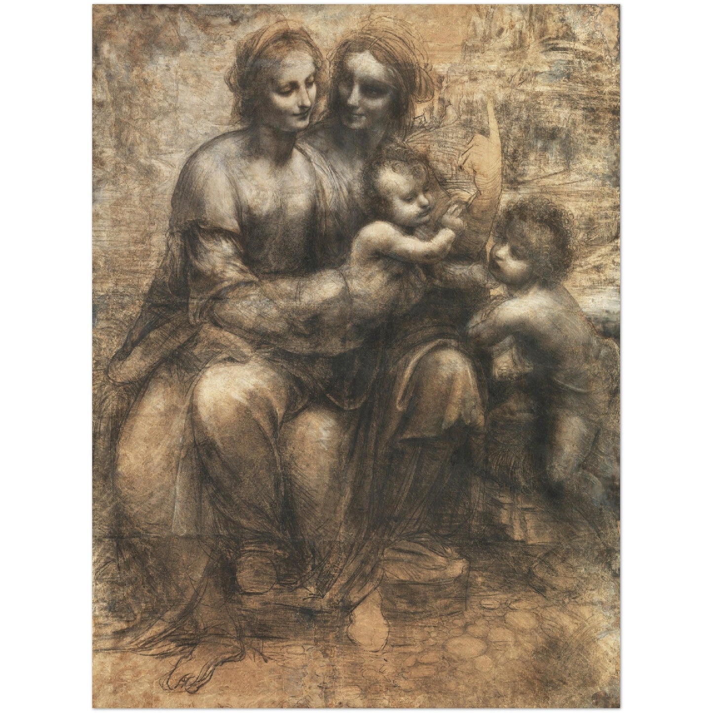 The Burlington House Cartoon - Leonardo da Vinci - Print Material - Master's Gaze