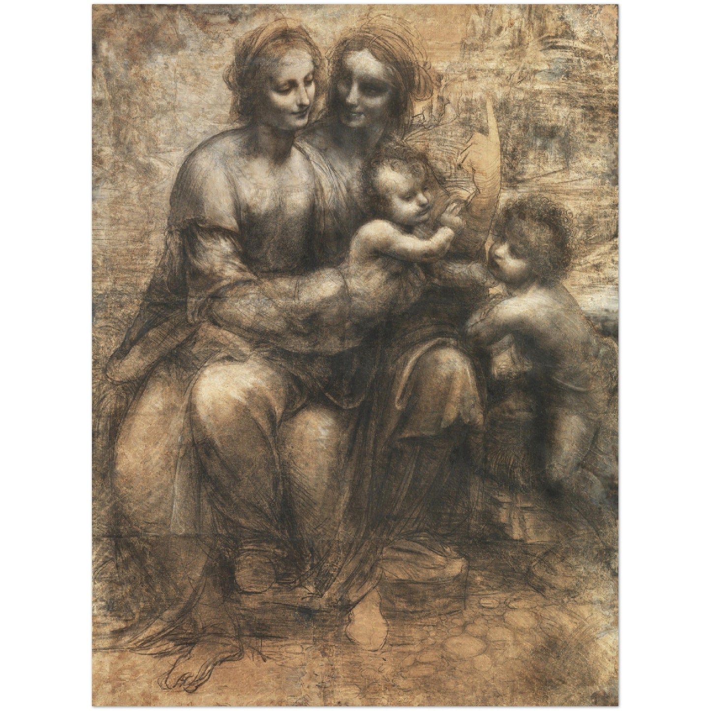 The Burlington House Cartoon - Leonardo da Vinci - Print Material - Master's Gaze