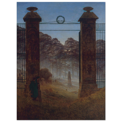 The Cemetery by Caspar David Friedrich - Print Material - Master's Gaze